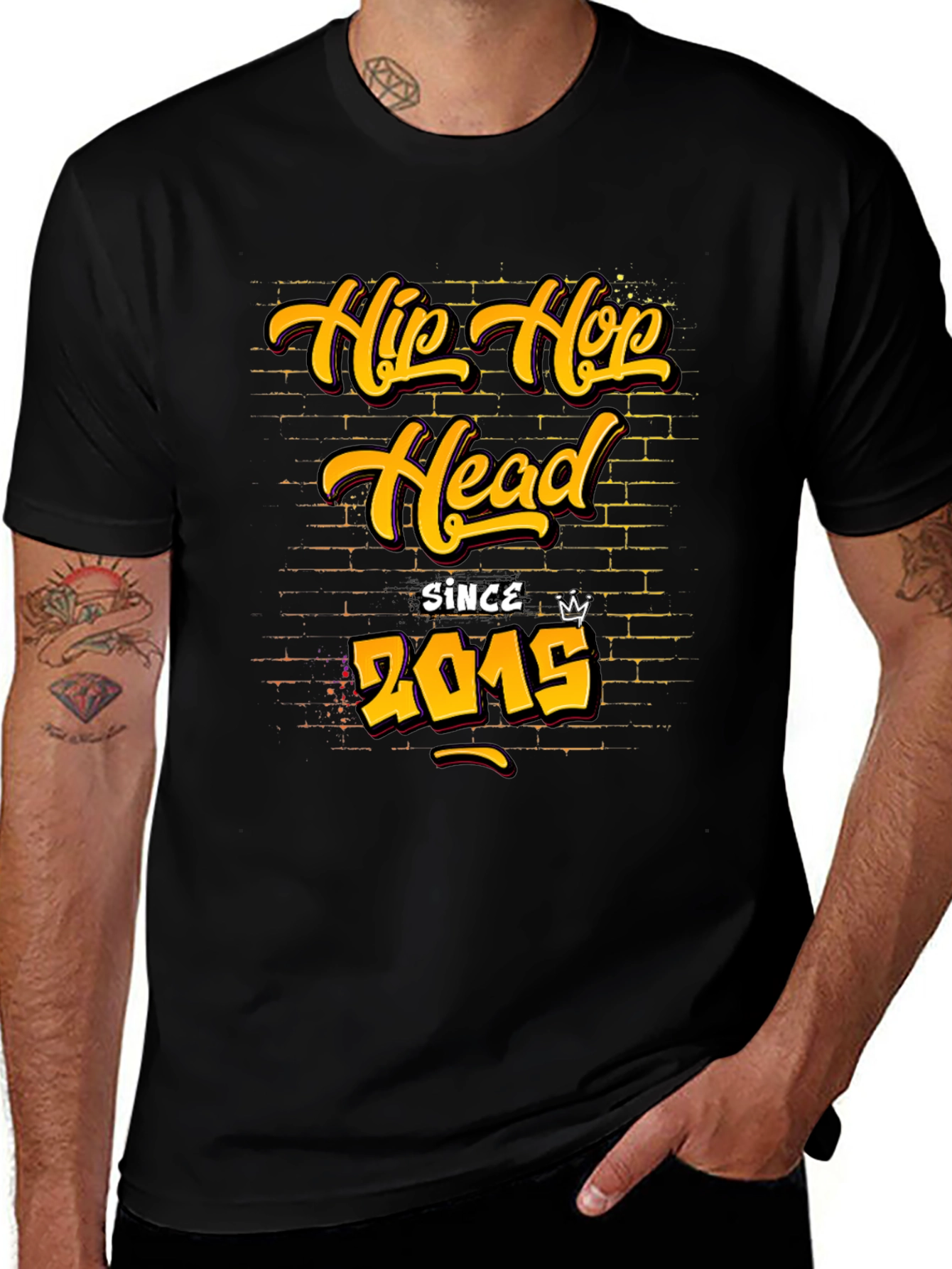 Hip Hop Head Since 2015 Graphic T-Shirt