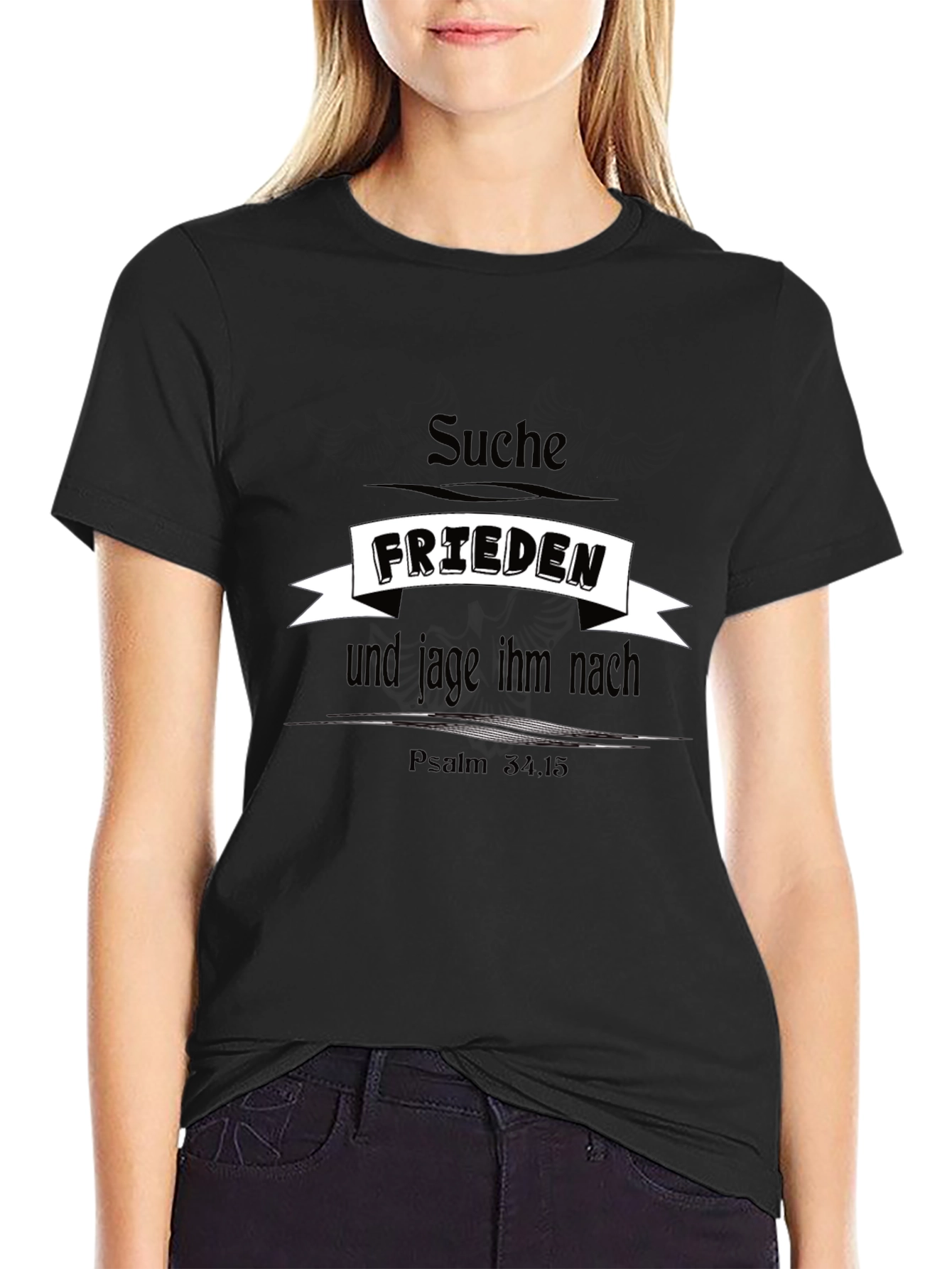 Suche Frieden T-Shirt - Black