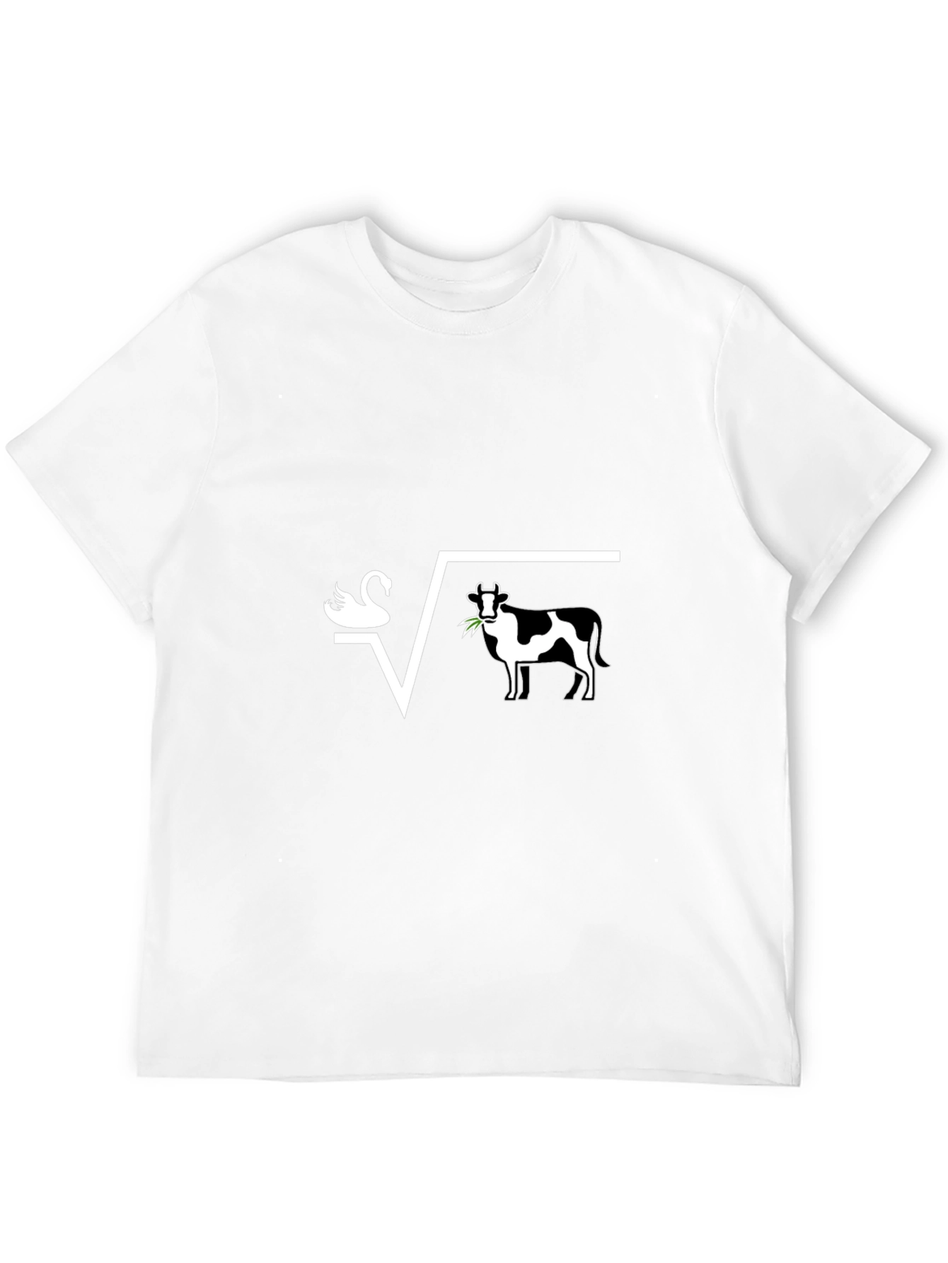 Swan + Cow = Square Root Funny T-Shirt
