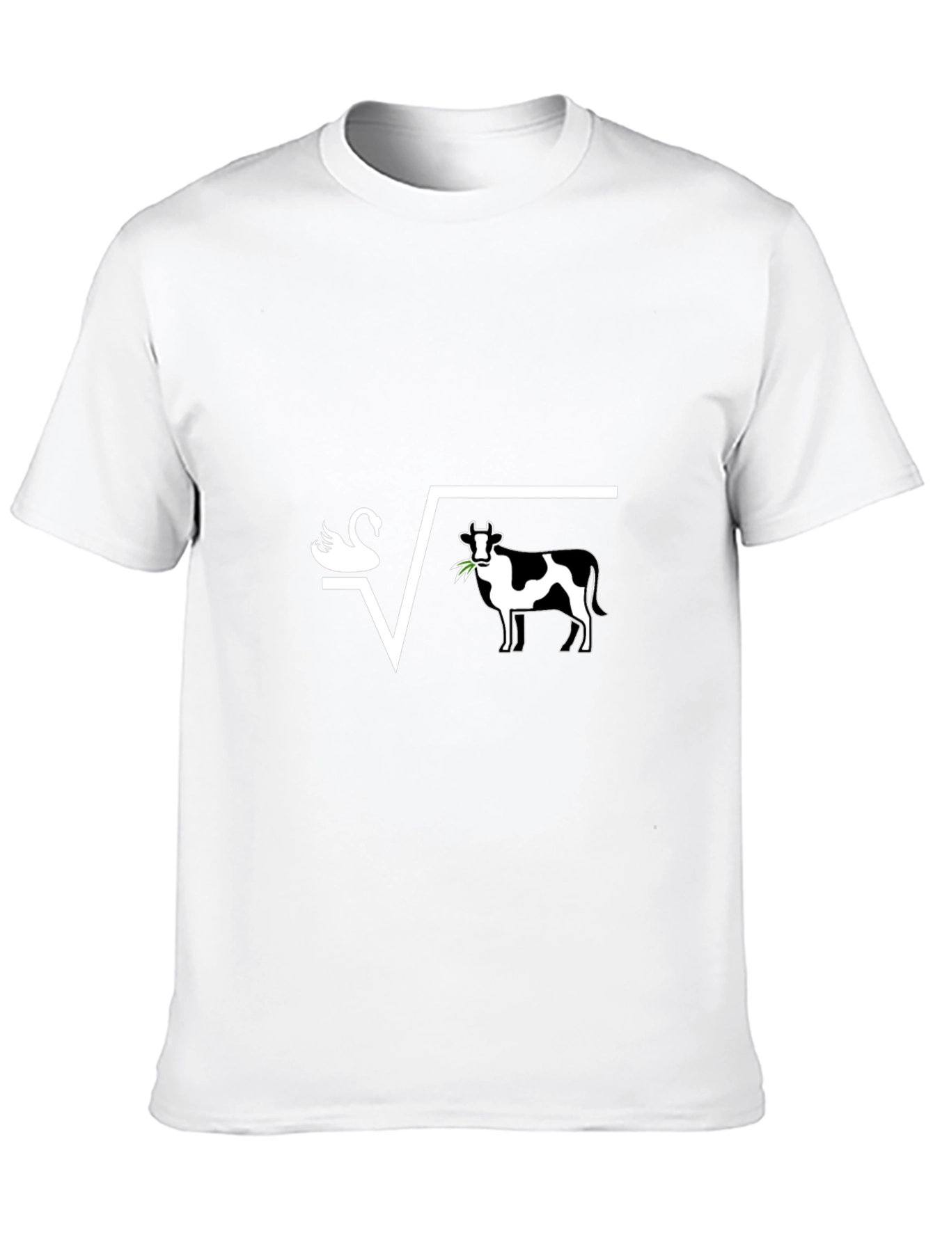 Swan + Cow = Square Root Funny T-Shirt