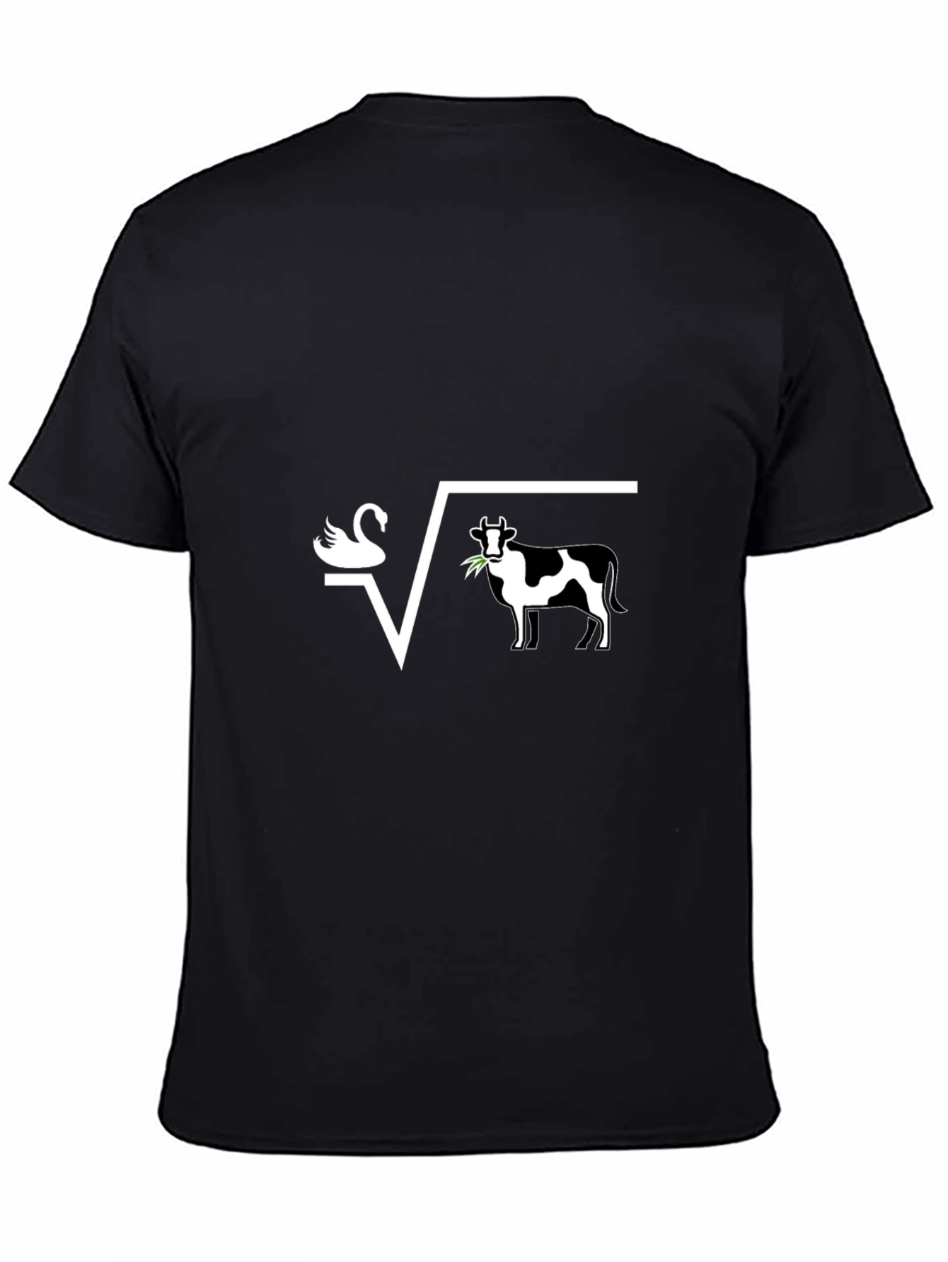Swan + Cow = Square Root Funny T-Shirt
