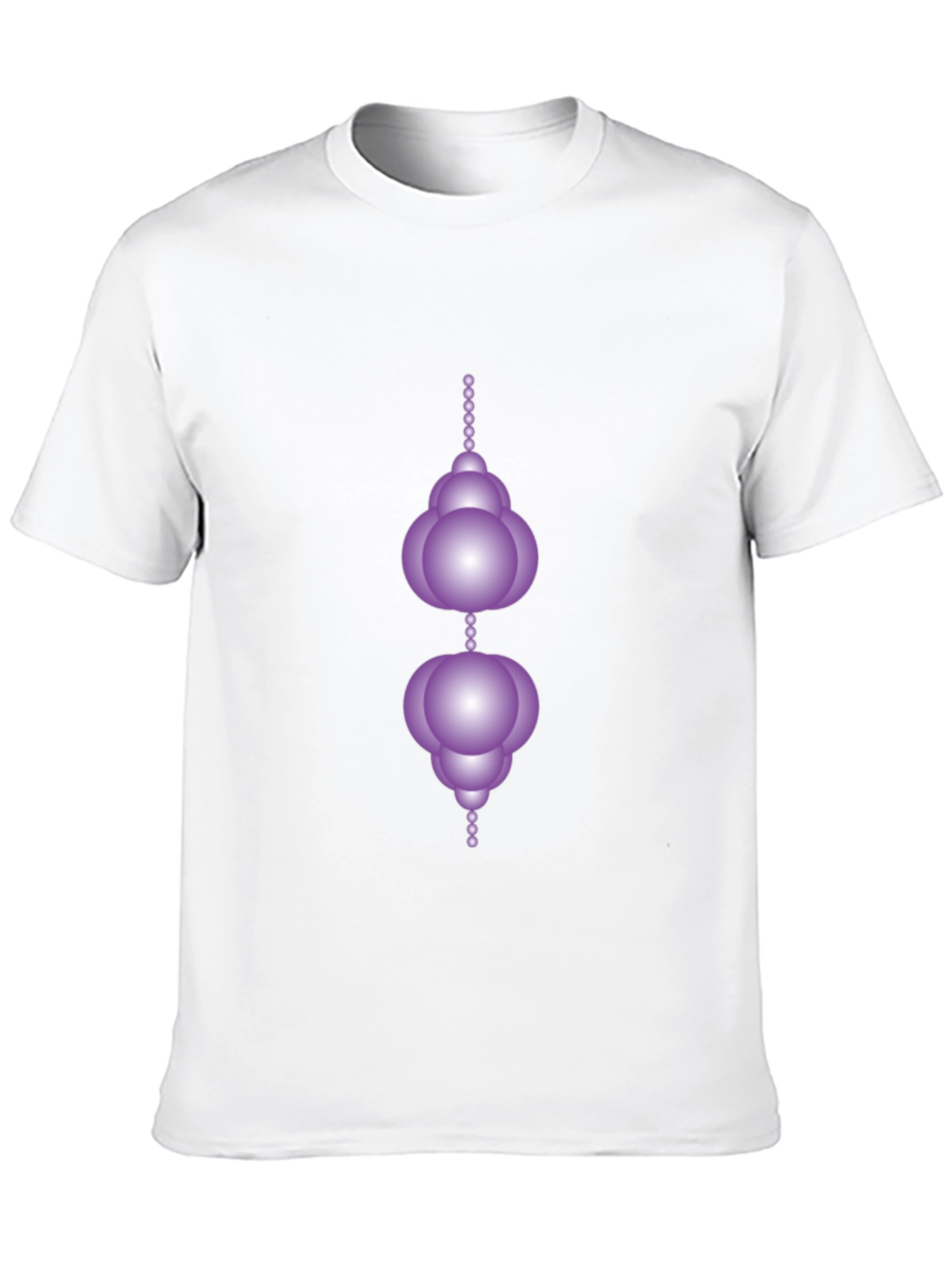 Modern Geometric Orb Design Black T-Shirt