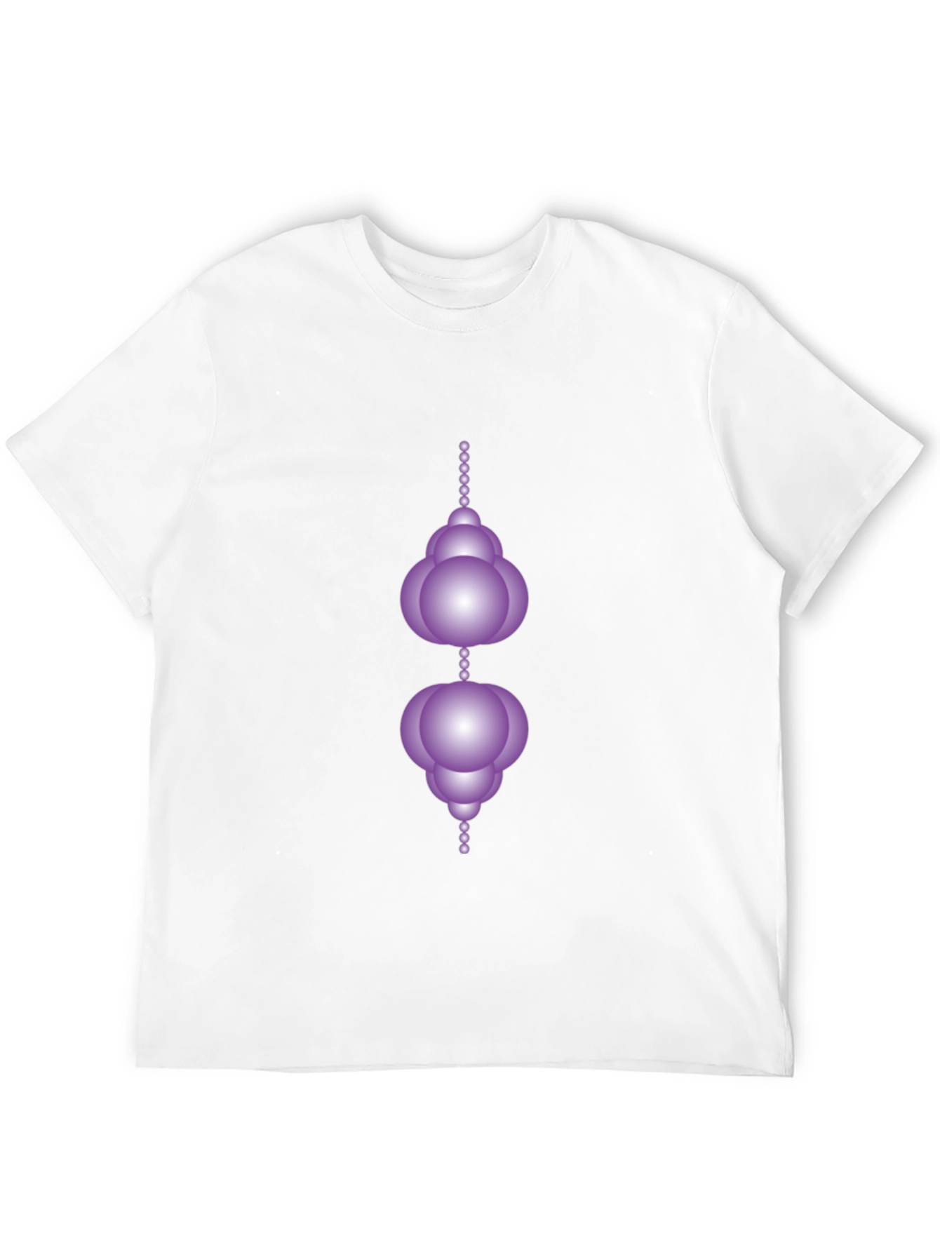 Modern Geometric Orb Design Black T-Shirt