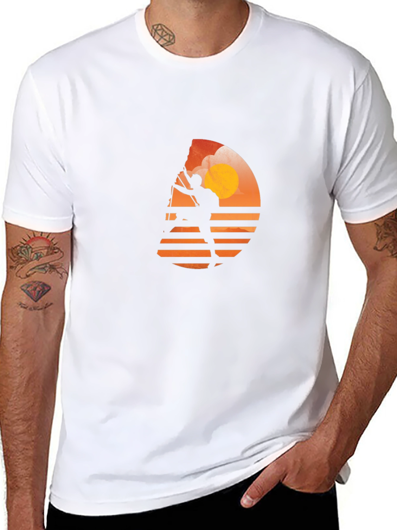 Sunset Climber Graphic Tee - Black