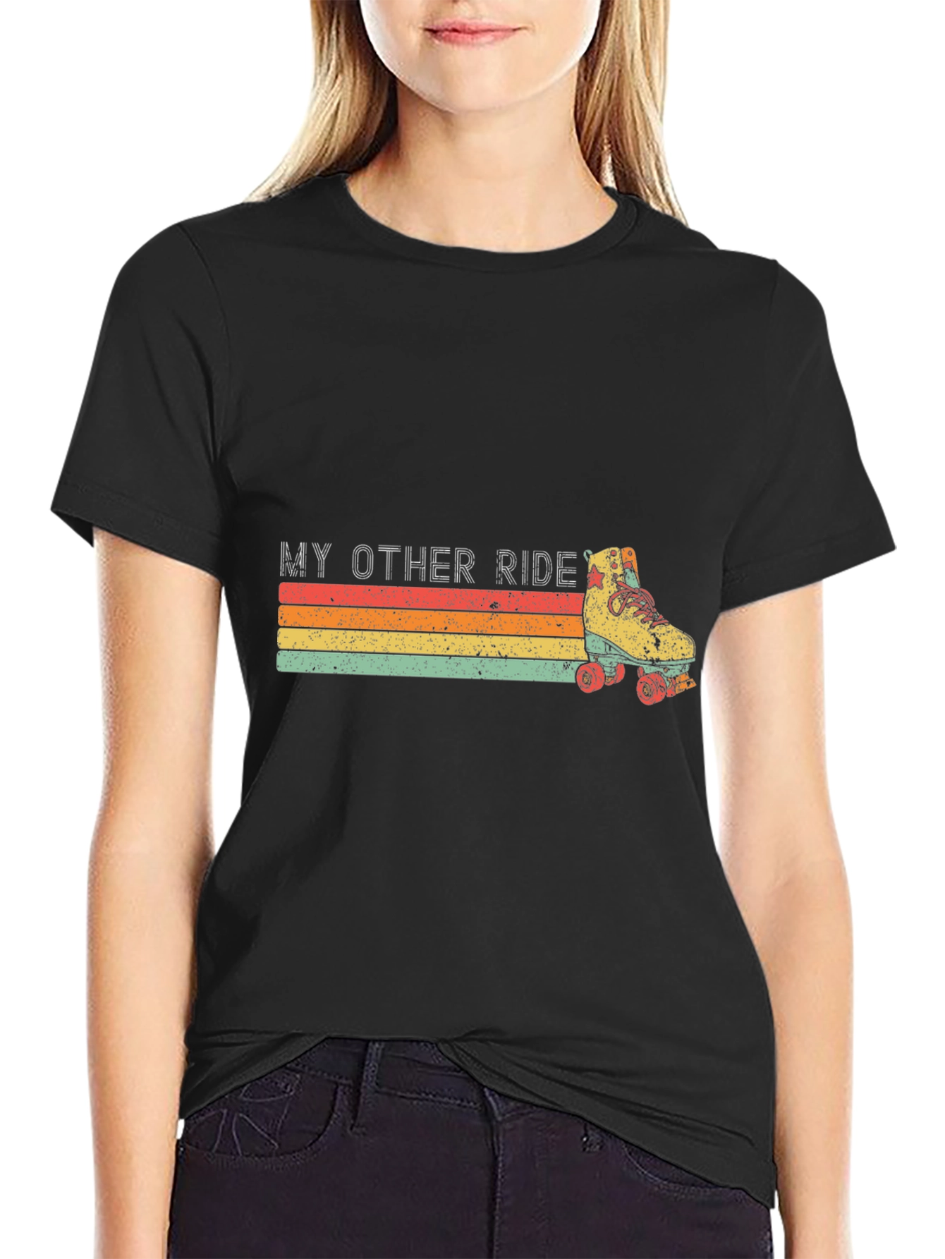 My Other Ride Retro Roller Skate T-Shirt