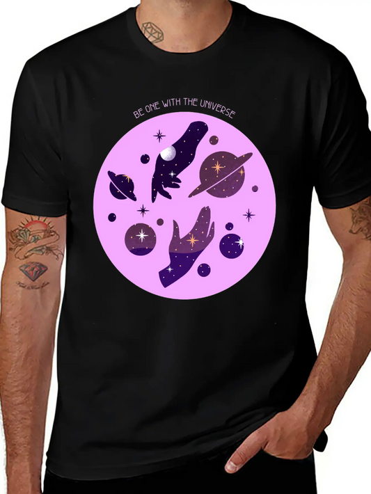 Be One With The Universe Cosmic Unisex Casual T-Shirt – Clean Design For Daily Comfort