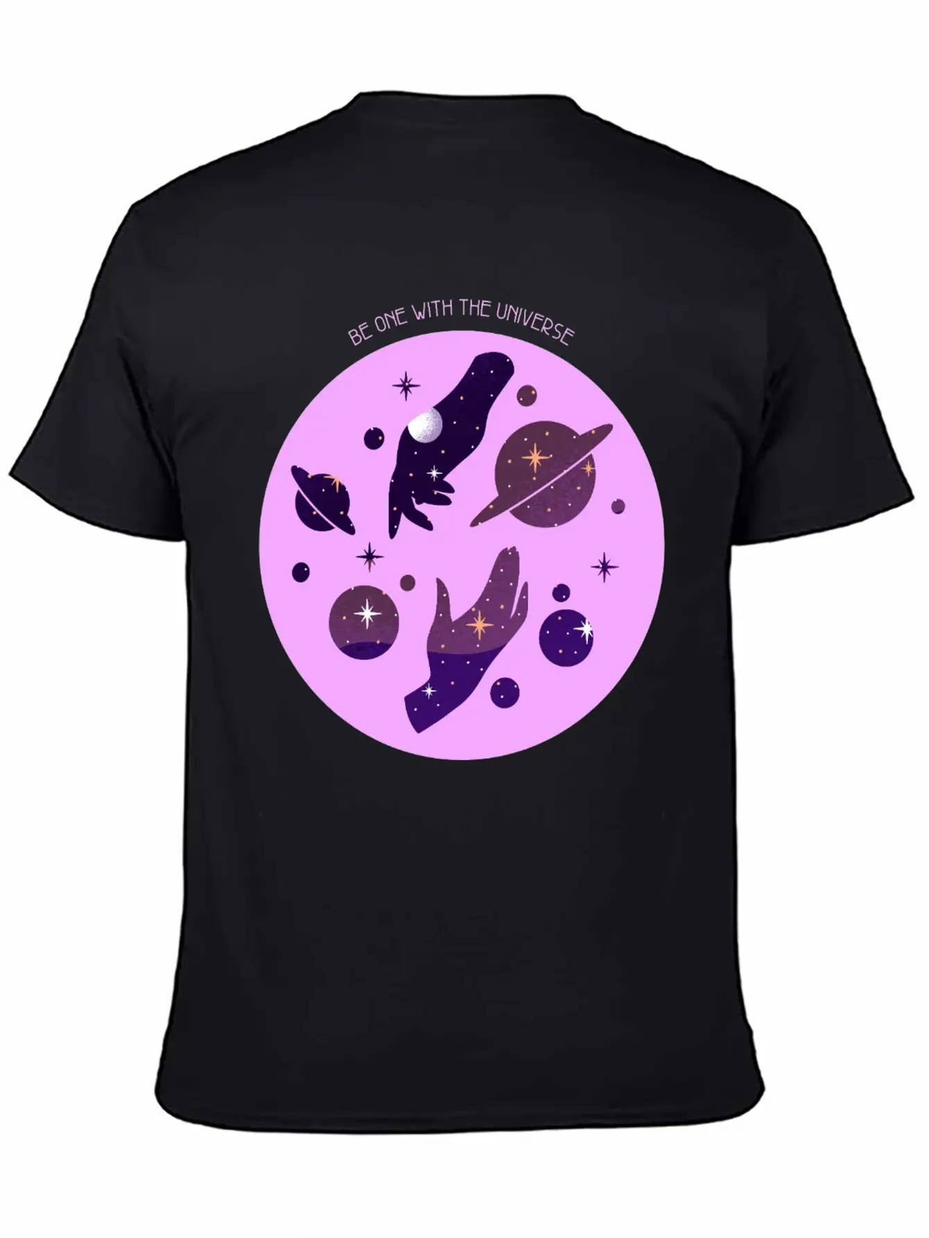Be One With The Universe Cosmic Unisex Casual T-Shirt – Clean Design For Daily Comfort
