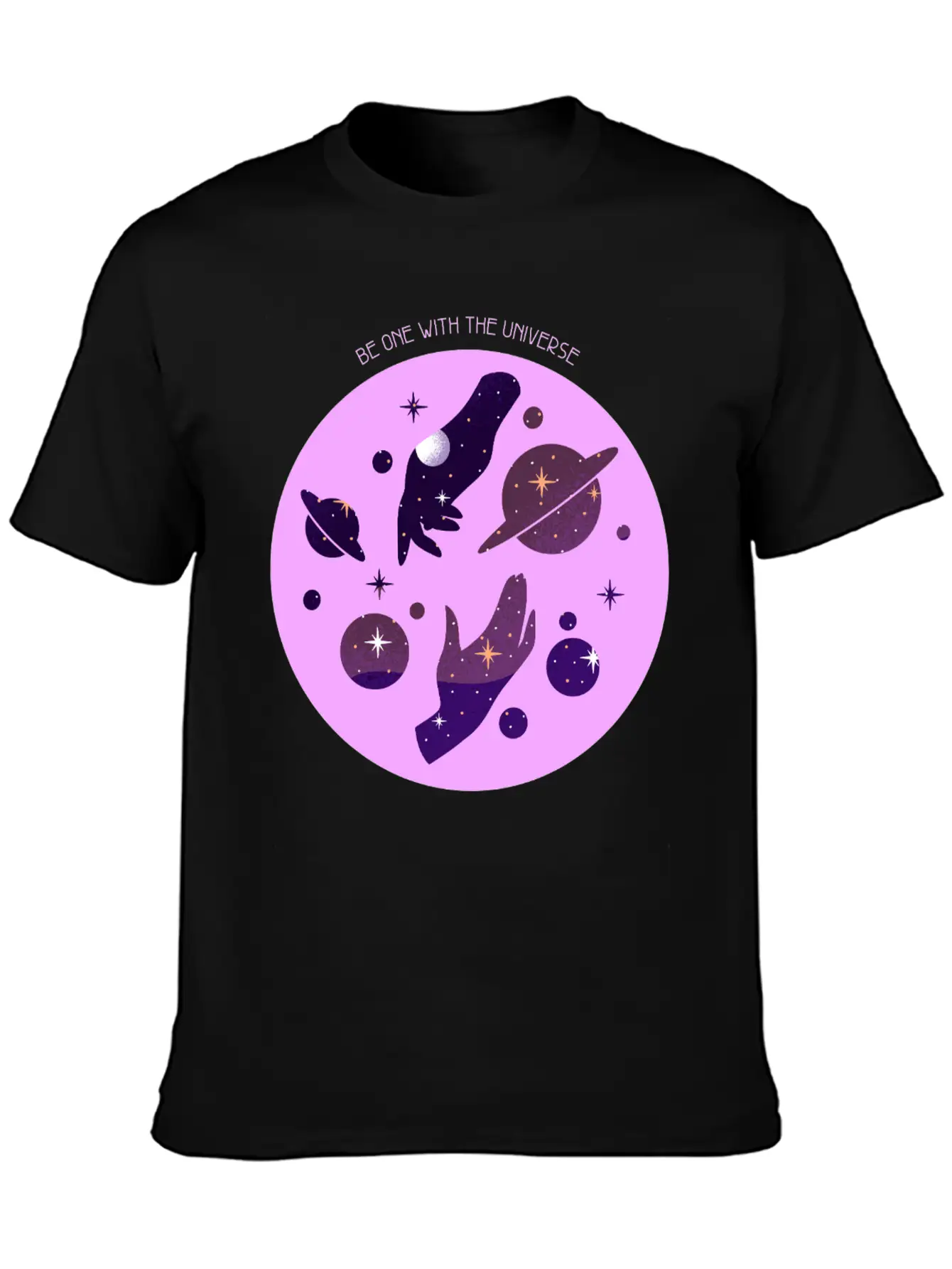 Be One With The Universe Cosmic Unisex Casual T-Shirt – Clean Design For Daily Comfort