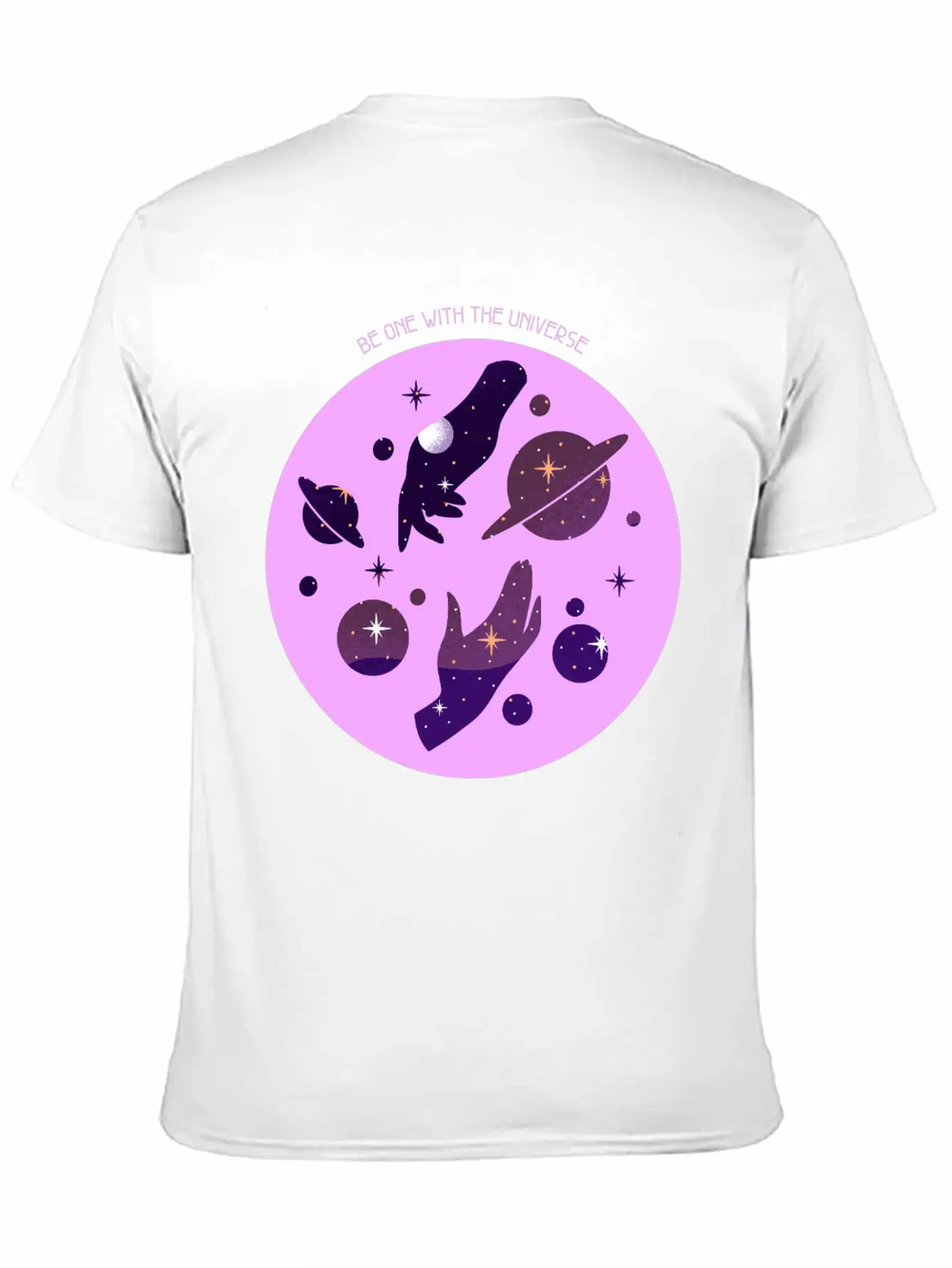 Be One With The Universe Cosmic Unisex Casual T-Shirt – Clean Design For Daily Comfort