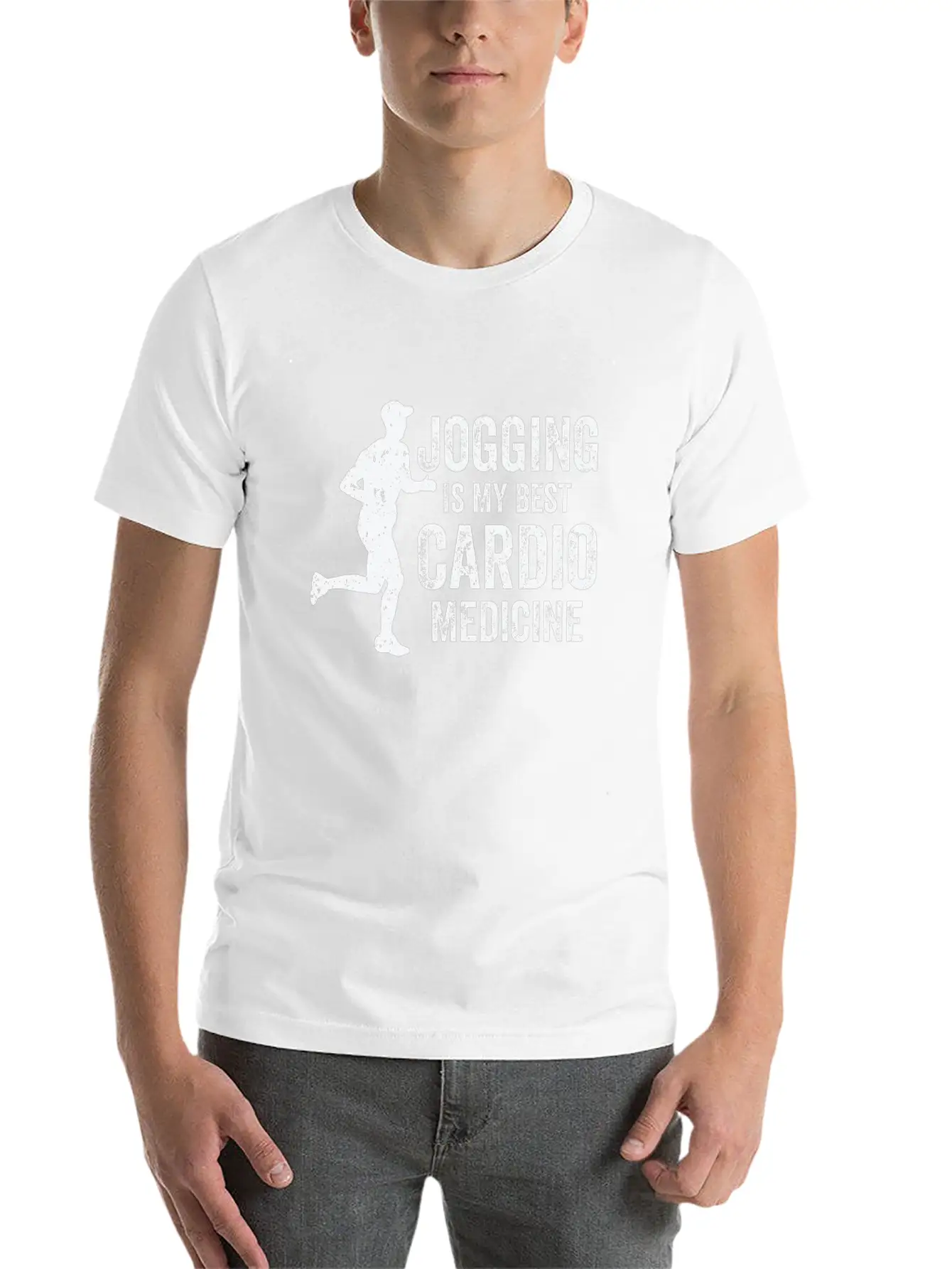 Best Medicine Jogger Cardio Exercise Running Unisex Casual T-Shirt – Clean Design For Daily Comfort
