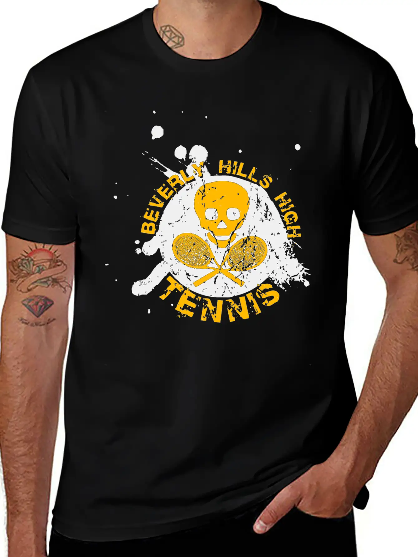 BEVERLY HILLS HIGH TENNIS Unisex Casual T-Shirt – Clean Design For Daily Comfort