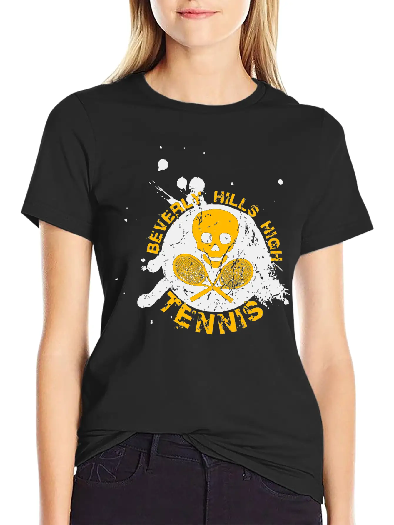 BEVERLY HILLS HIGH TENNIS Unisex Casual T-Shirt – Clean Design For Daily Comfort