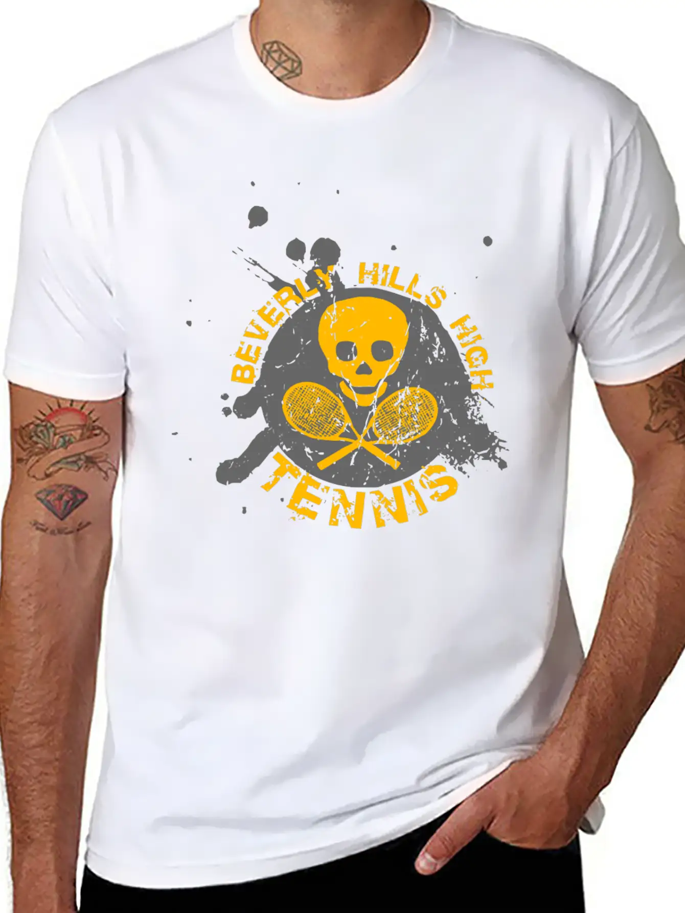 BEVERLY HILLS HIGH TENNIS Unisex Casual T-Shirt – Clean Design For Daily Comfort