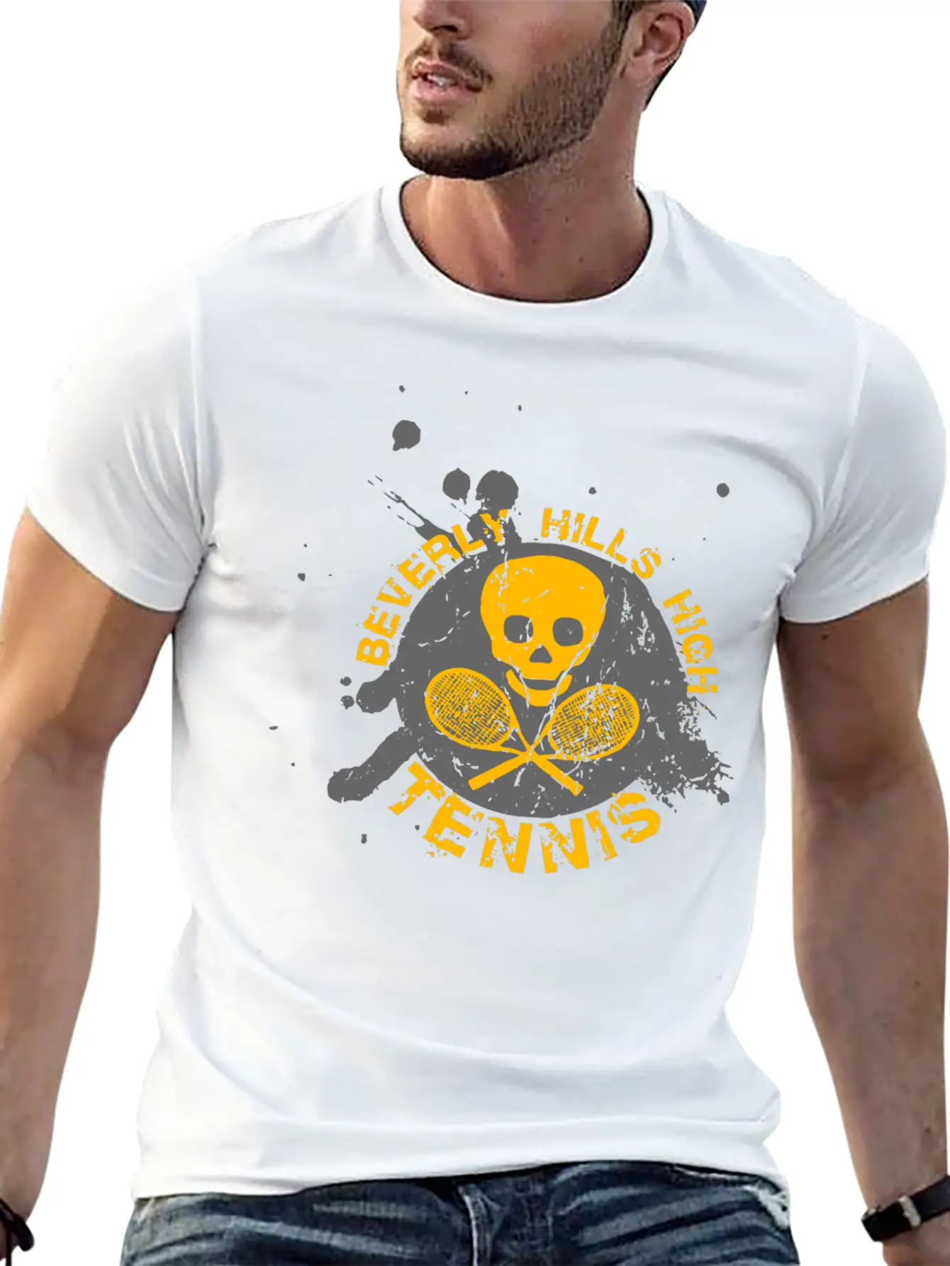 BEVERLY HILLS HIGH TENNIS Unisex Casual T-Shirt – Clean Design For Daily Comfort
