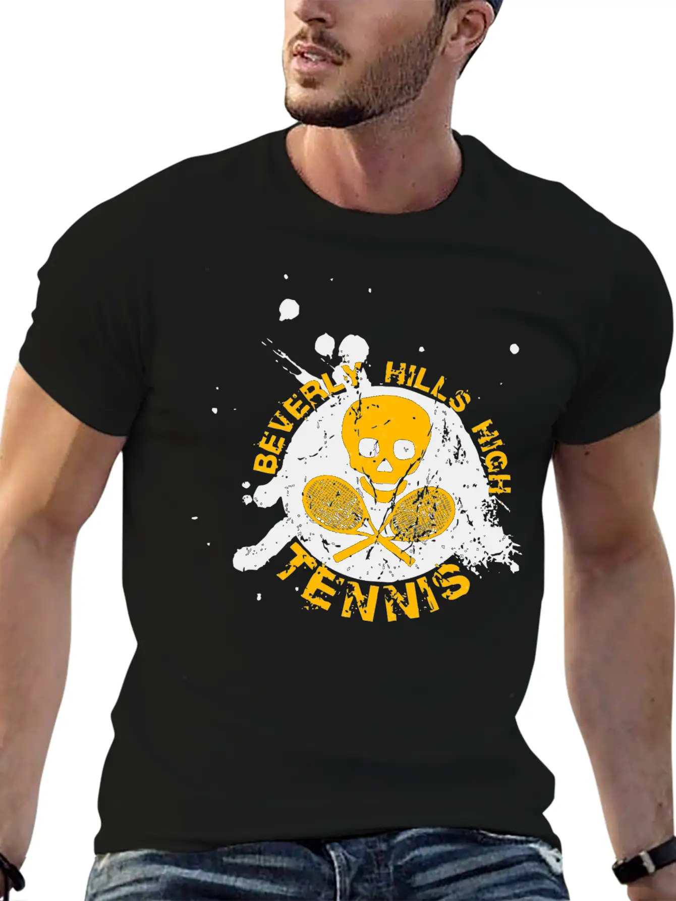 BEVERLY HILLS HIGH TENNIS Unisex Casual T-Shirt – Clean Design For Daily Comfort