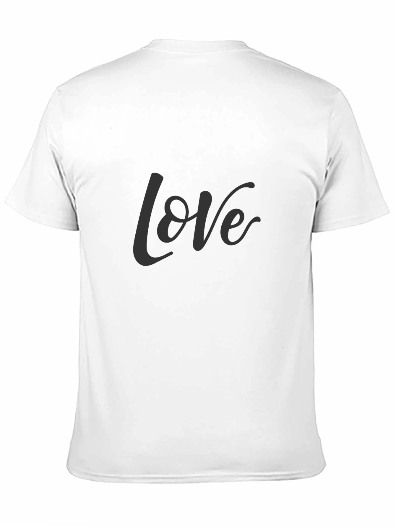Mens Black Love Graphic Tee - Casual Style