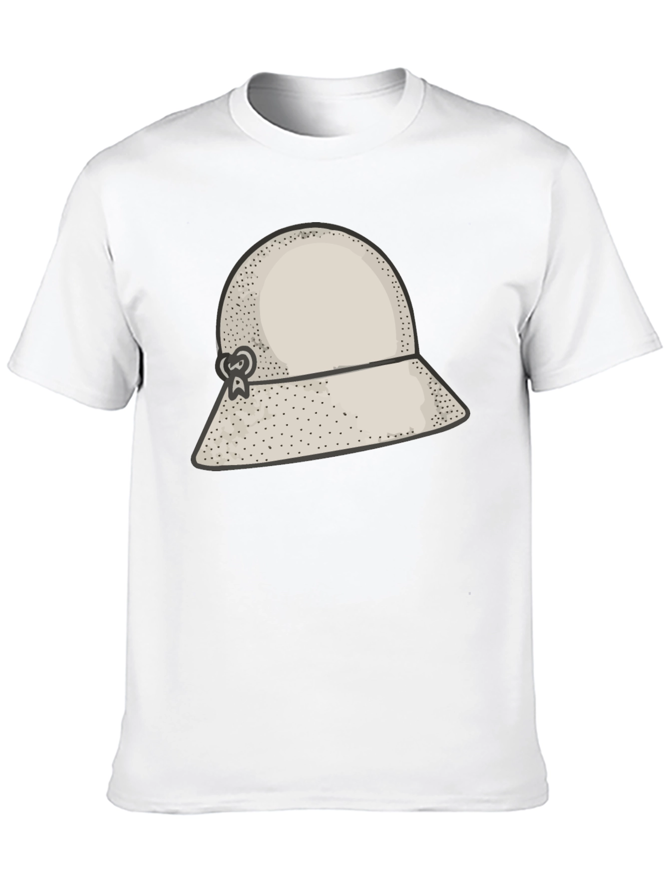 Stylish Black Hat Graphic Tee - Unique Design