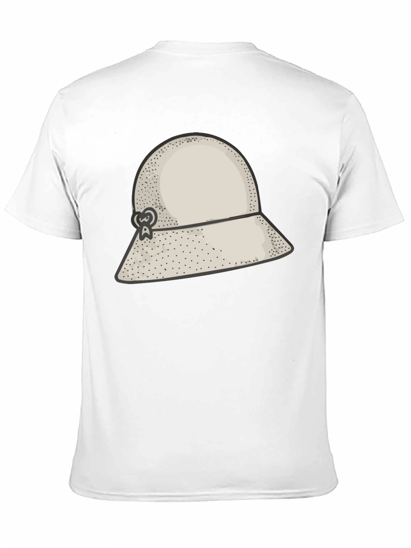 Stylish Black Hat Graphic Tee - Unique Design