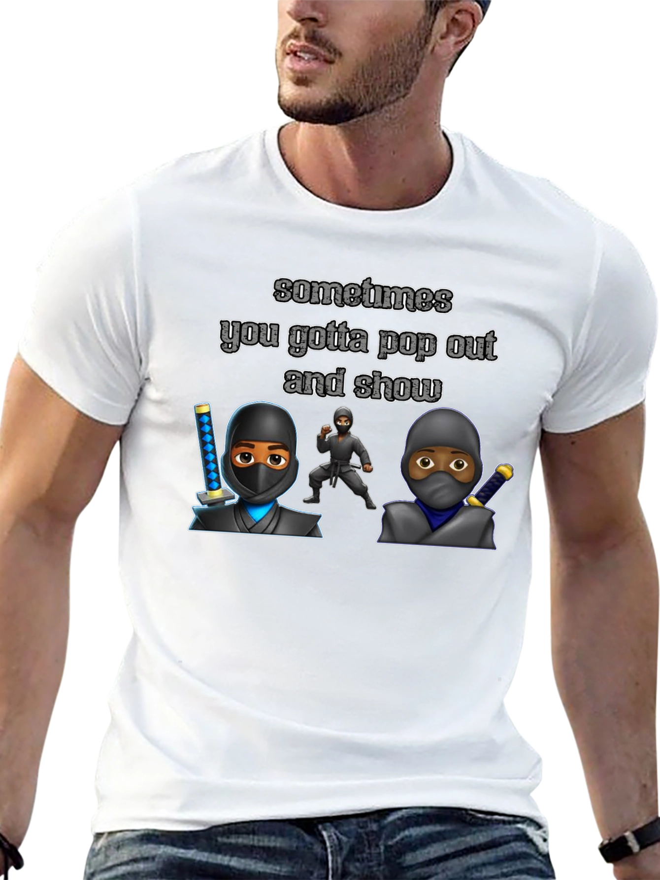 Ninja Pop Out Graphic Tee