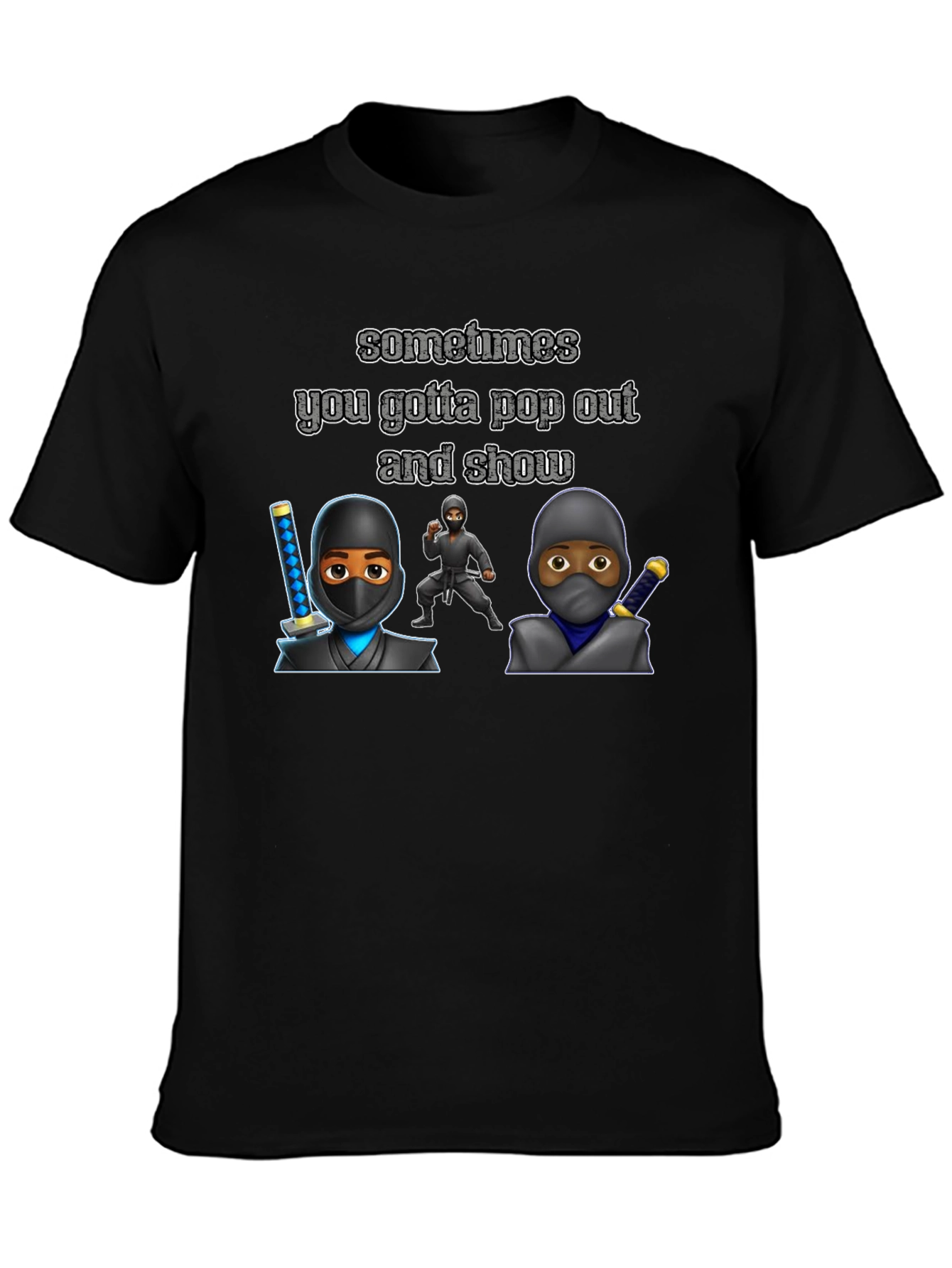 Ninja Pop Out Graphic Tee