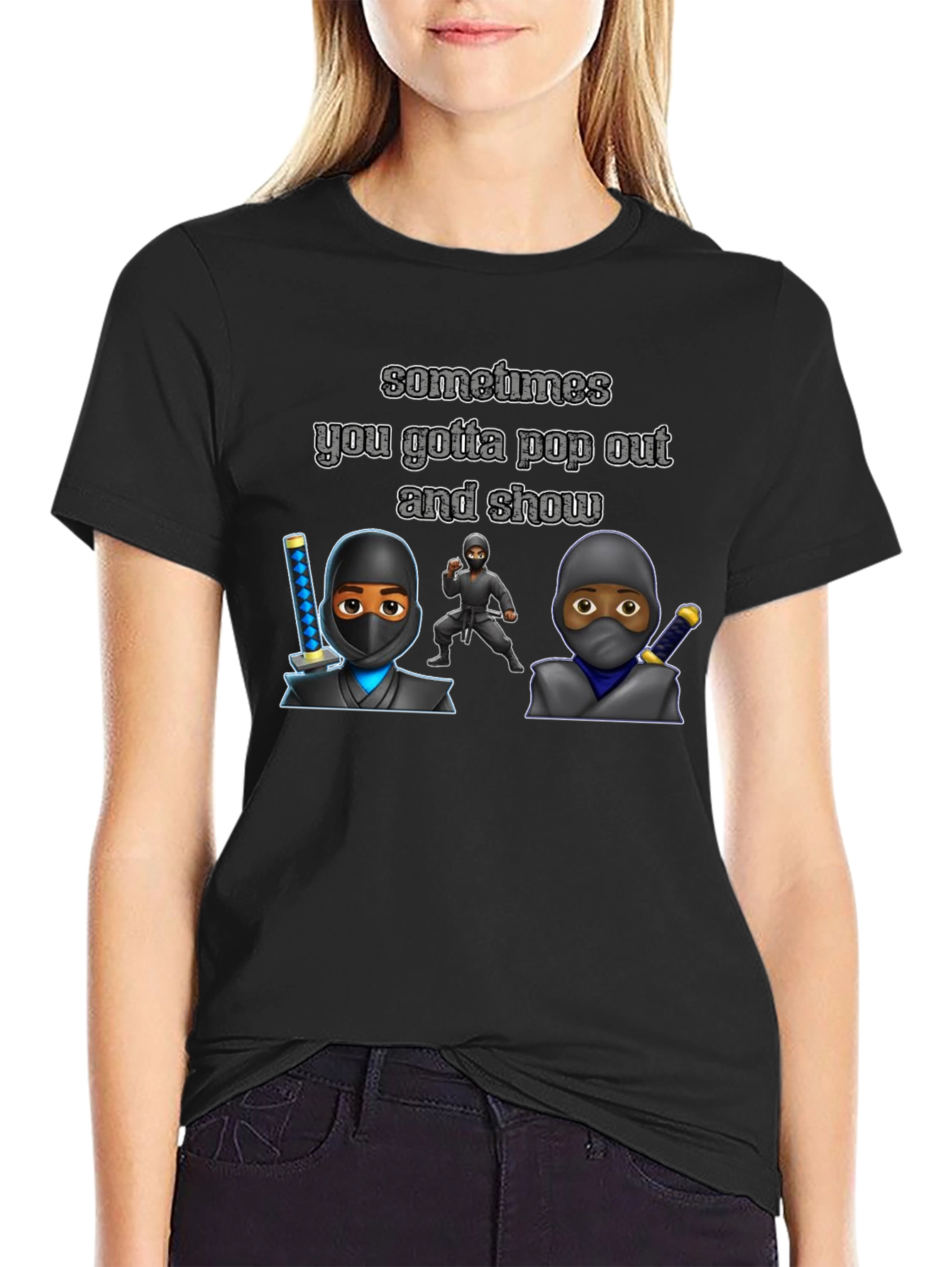 Ninja Pop Out Graphic Tee