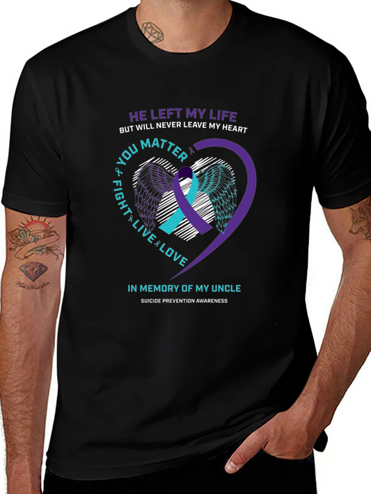 In Memory Of My Uncle Suicide Prevention Awareness T-Shirt