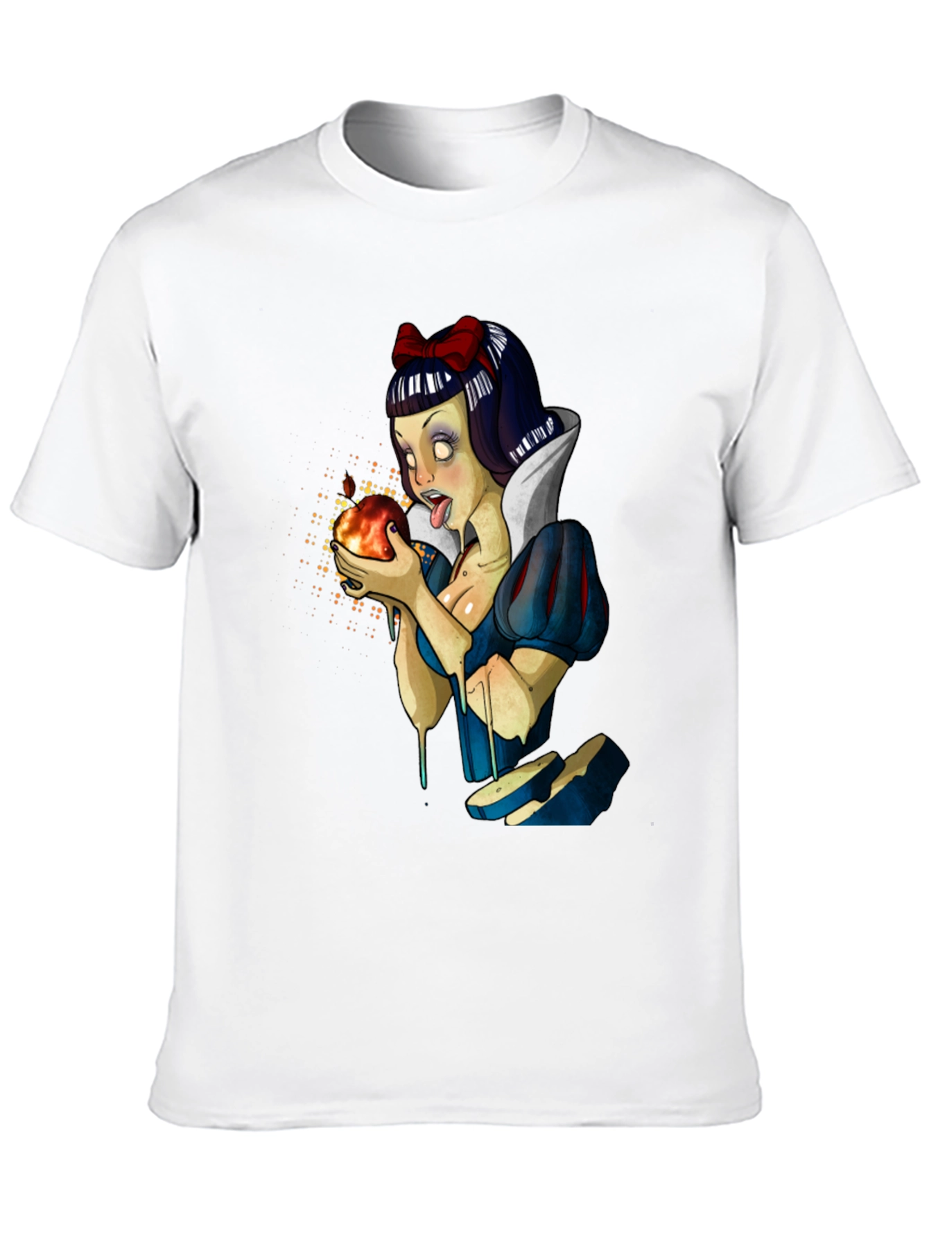 Snow White Zombie T-Shirt - Mens Black Graphic Tee