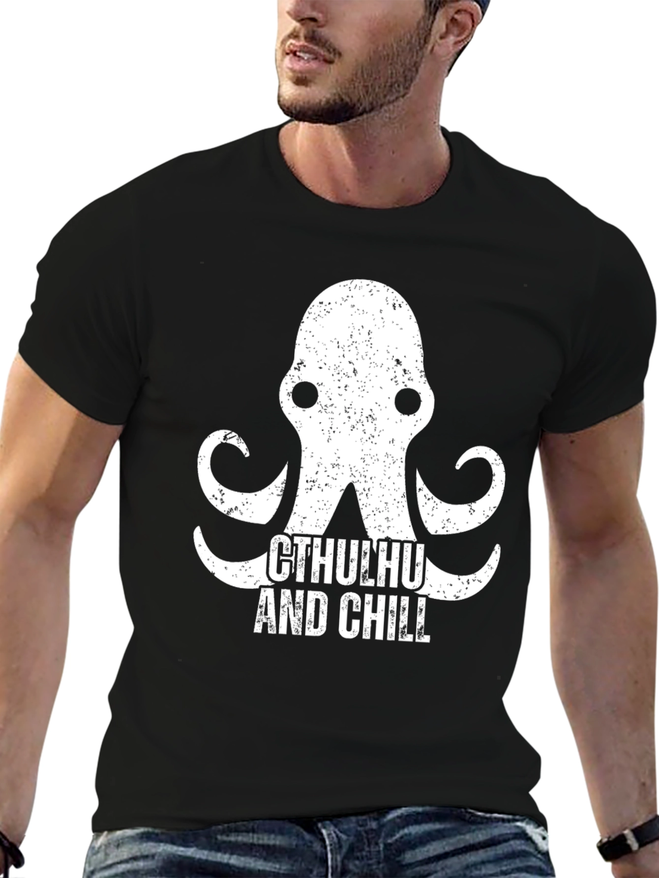 Cthulhu and Chill Graphic T-Shirt