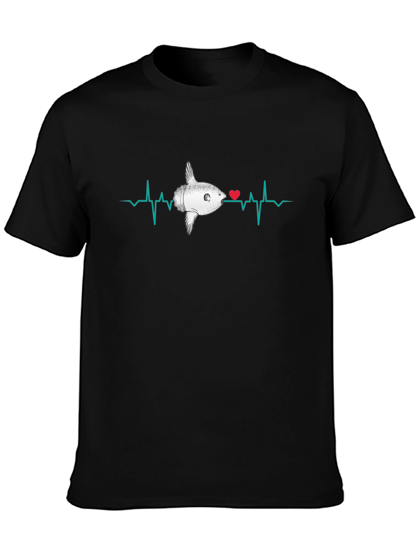 Ocean Sunfish Heartbeat T-Shirt
