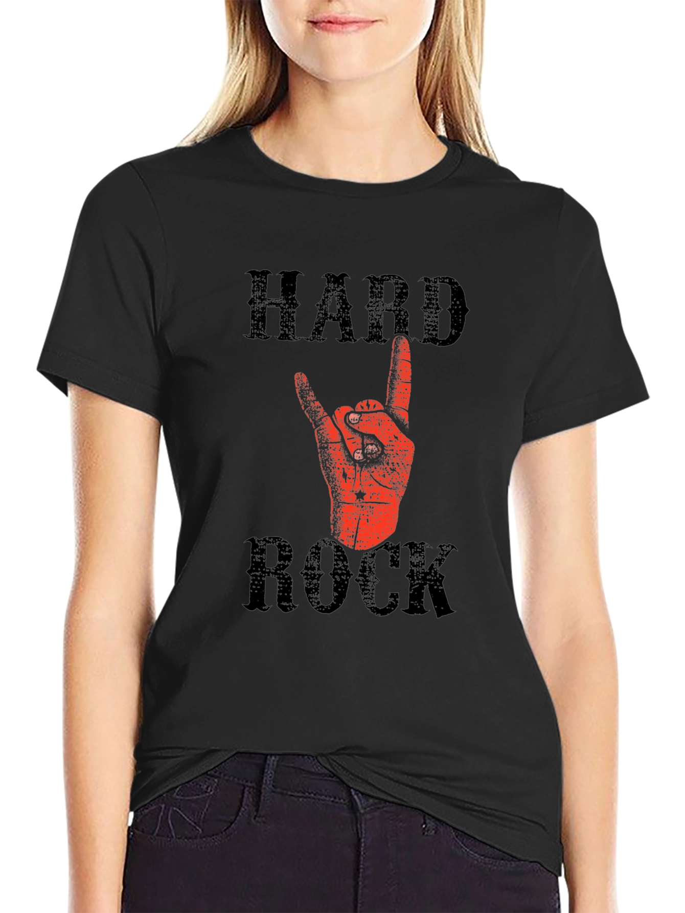 Hard Rock Graphic T-Shirt - Black