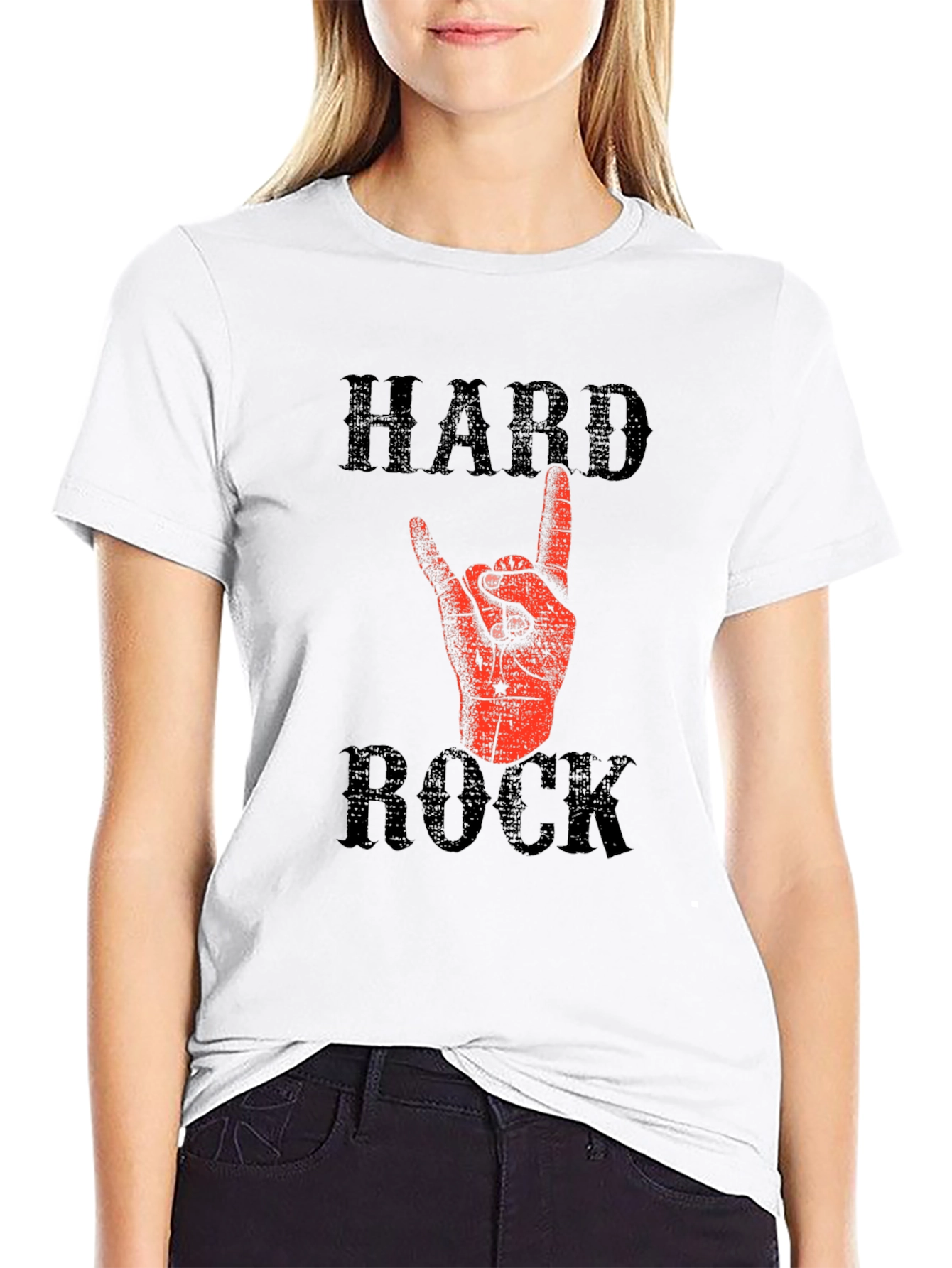 Hard Rock Graphic T-Shirt - Black