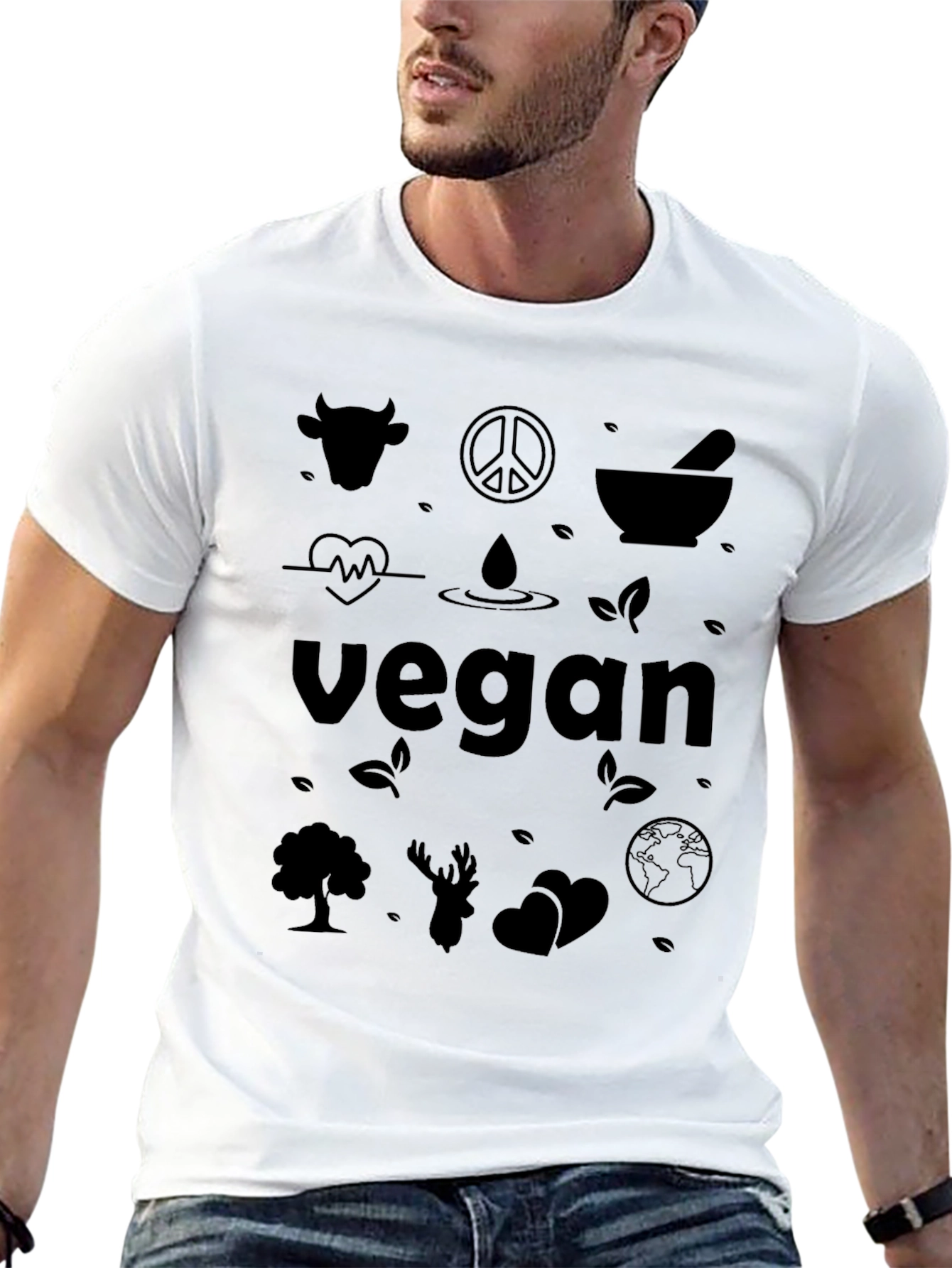 Vegan Graphic T-Shirt - Animal Lover Tee