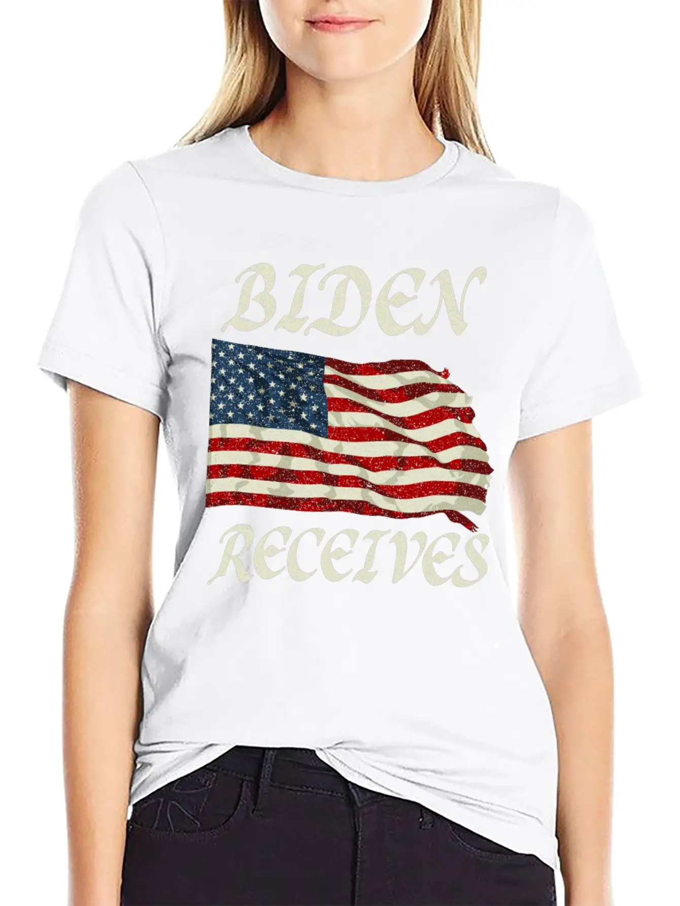 Biden Receives , Pro Biden Unisex Casual T-Shirt – Clean Design For Daily Comfort