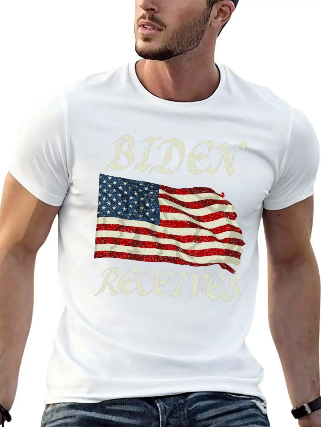 Biden Receives , Pro Biden Unisex Casual T-Shirt – Clean Design For Daily Comfort