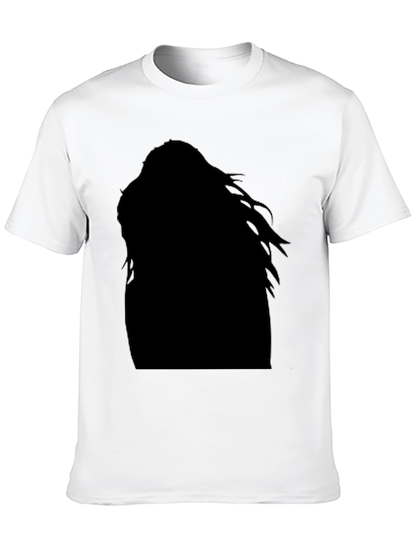Black Silhouette Graphic Tee - Edgy Fashion