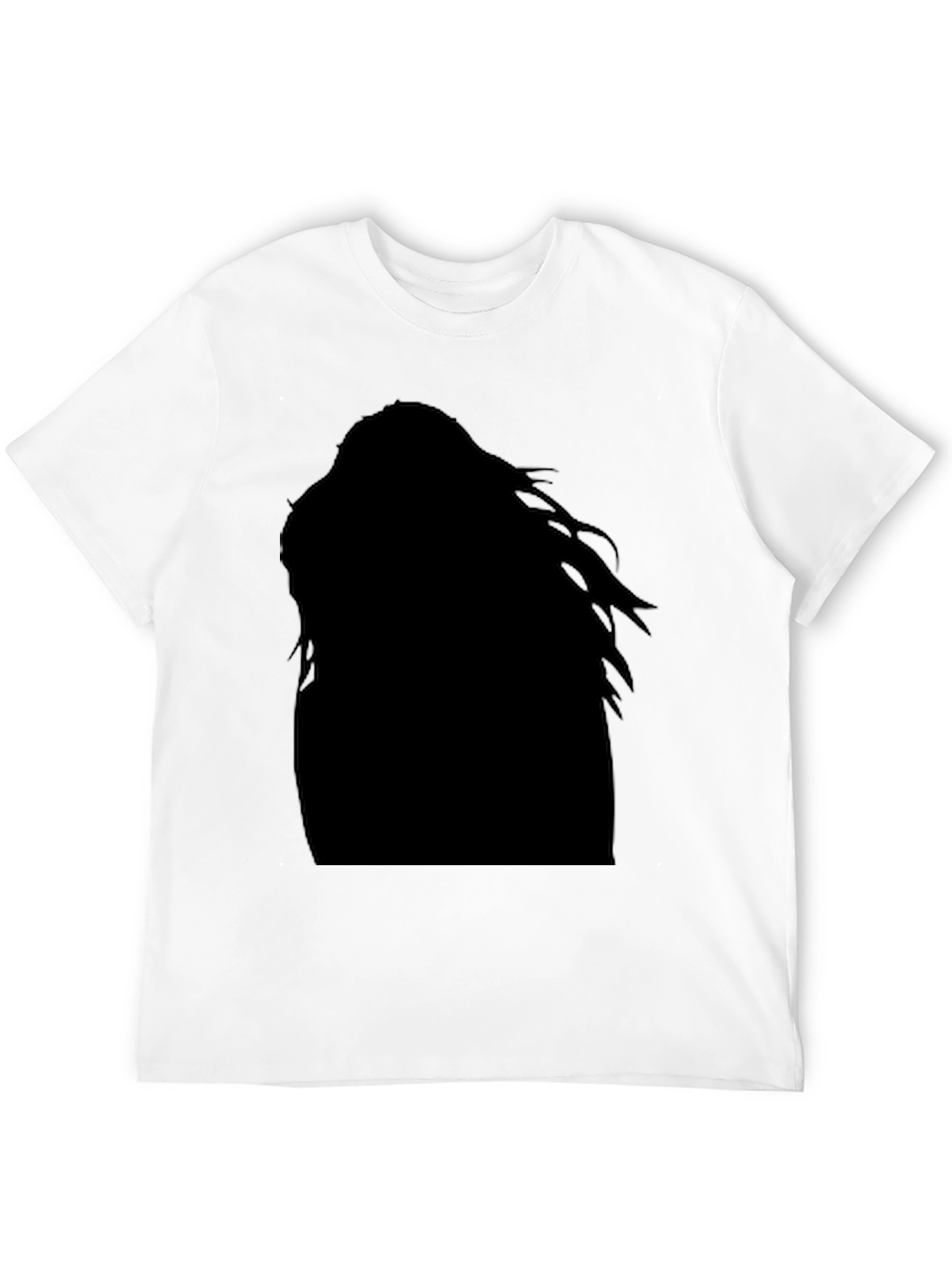 Black Silhouette Graphic Tee - Edgy Fashion