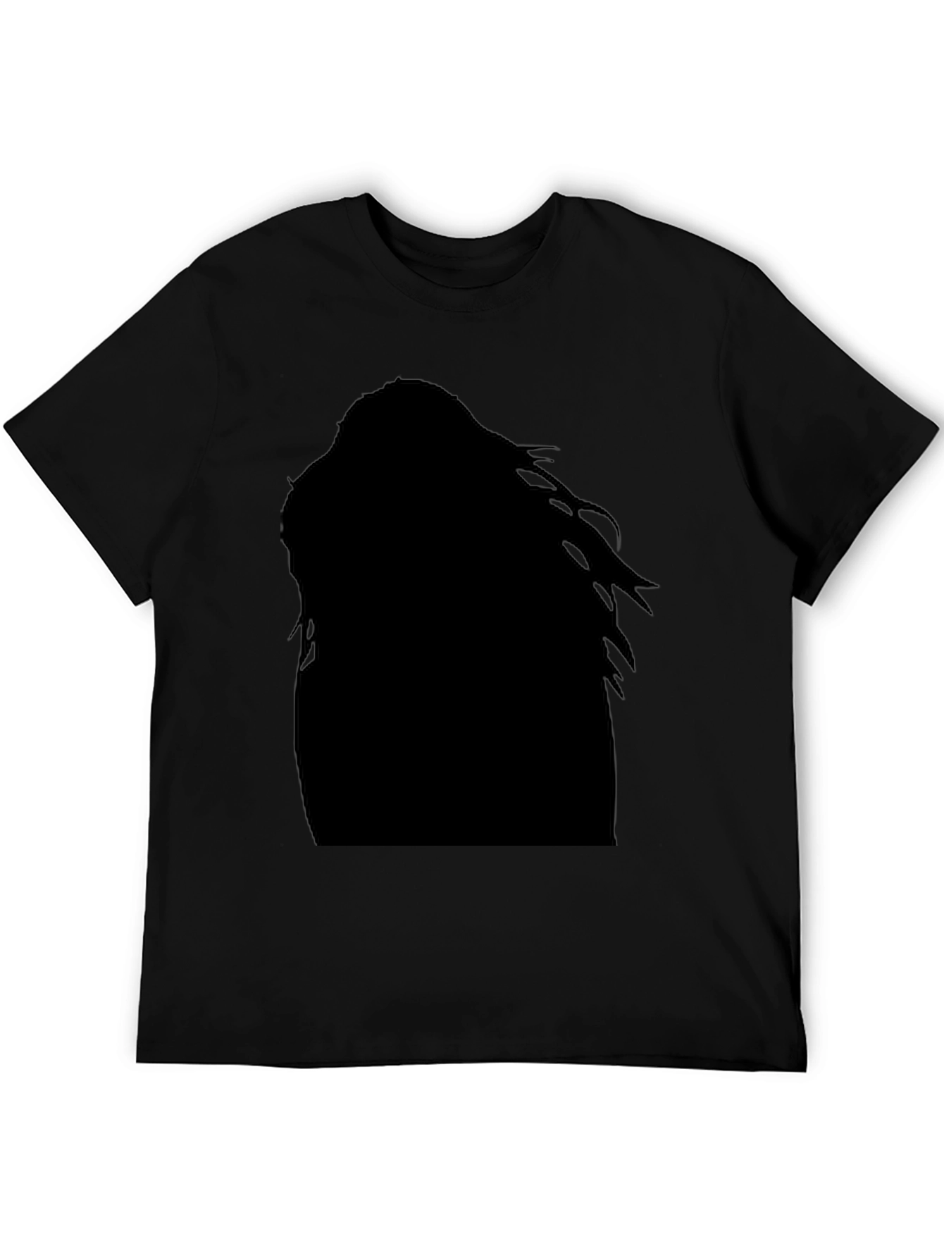 Black Silhouette Graphic Tee - Edgy Fashion