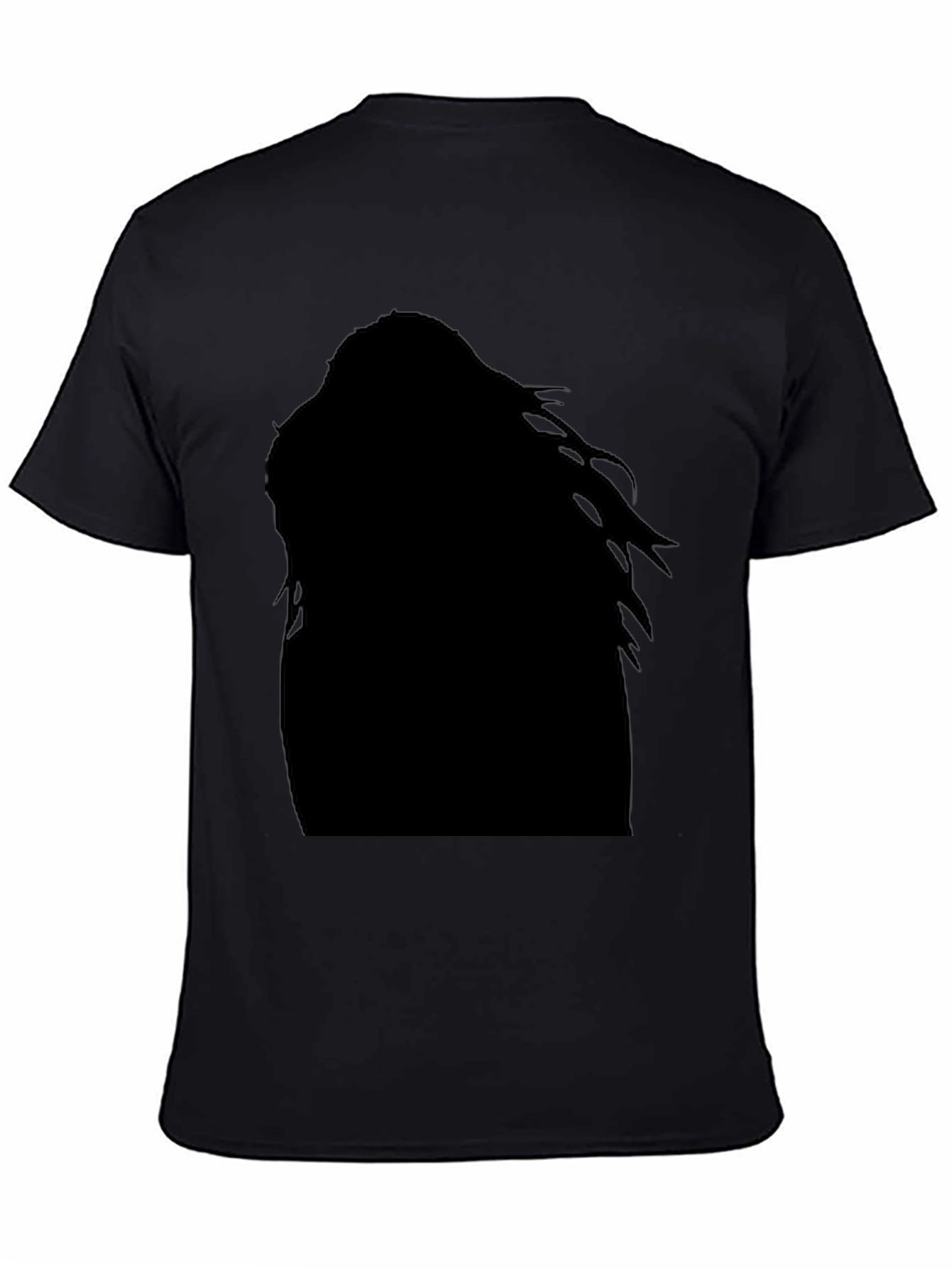 Black Silhouette Graphic Tee - Edgy Fashion