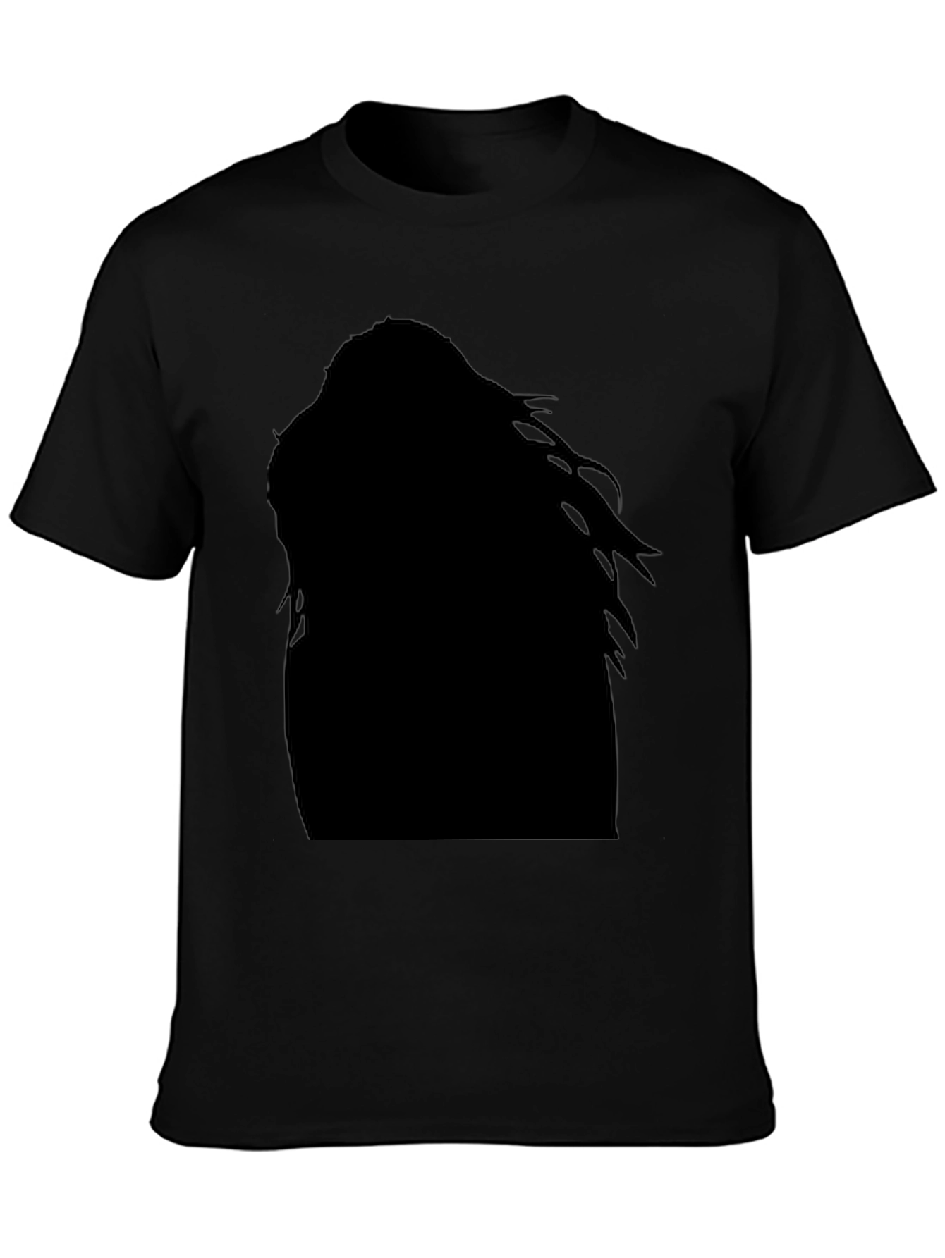 Black Silhouette Graphic Tee - Edgy Fashion