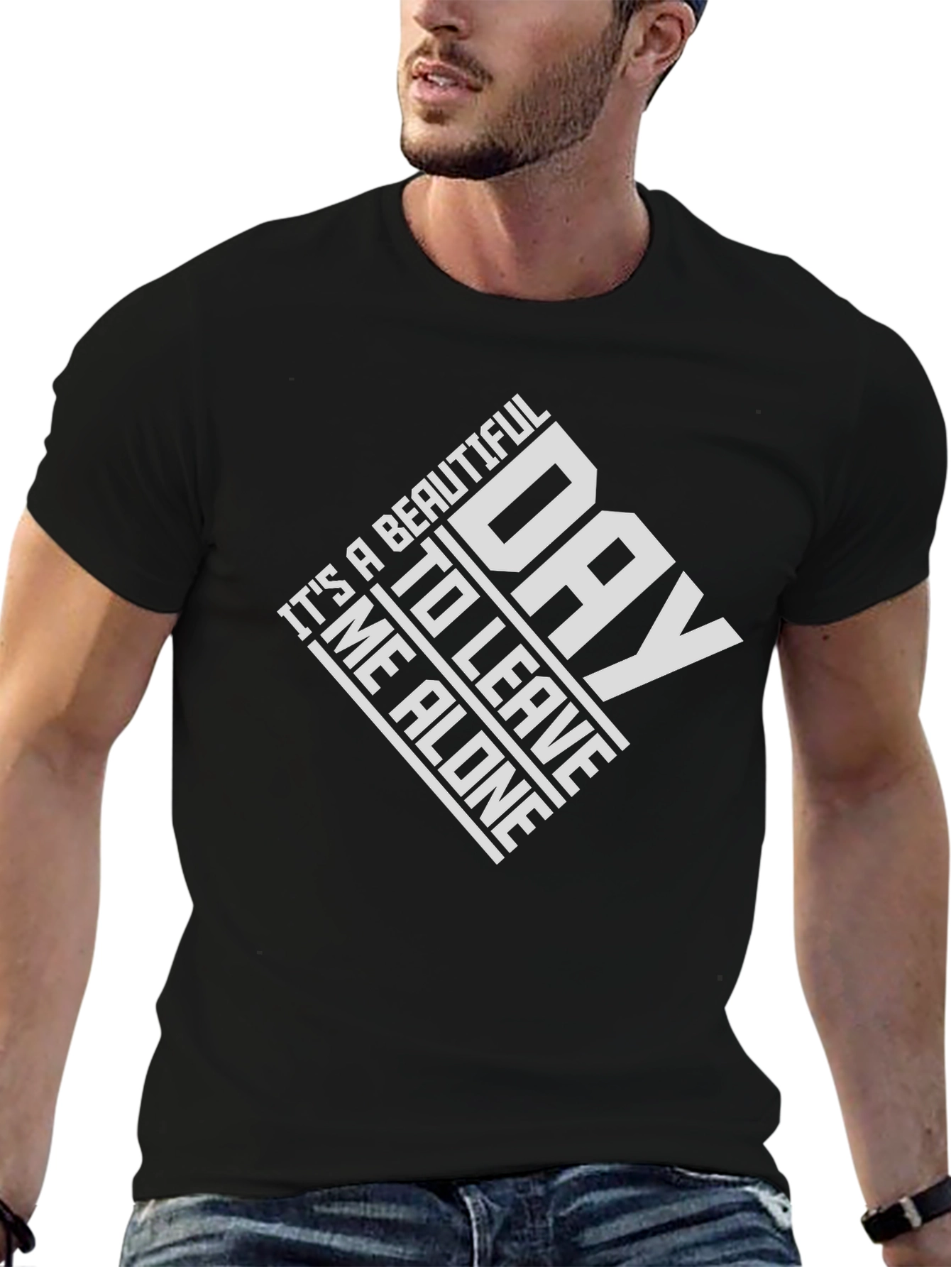 Funny Sarcastic Graphic Tee - Leave Me Alone