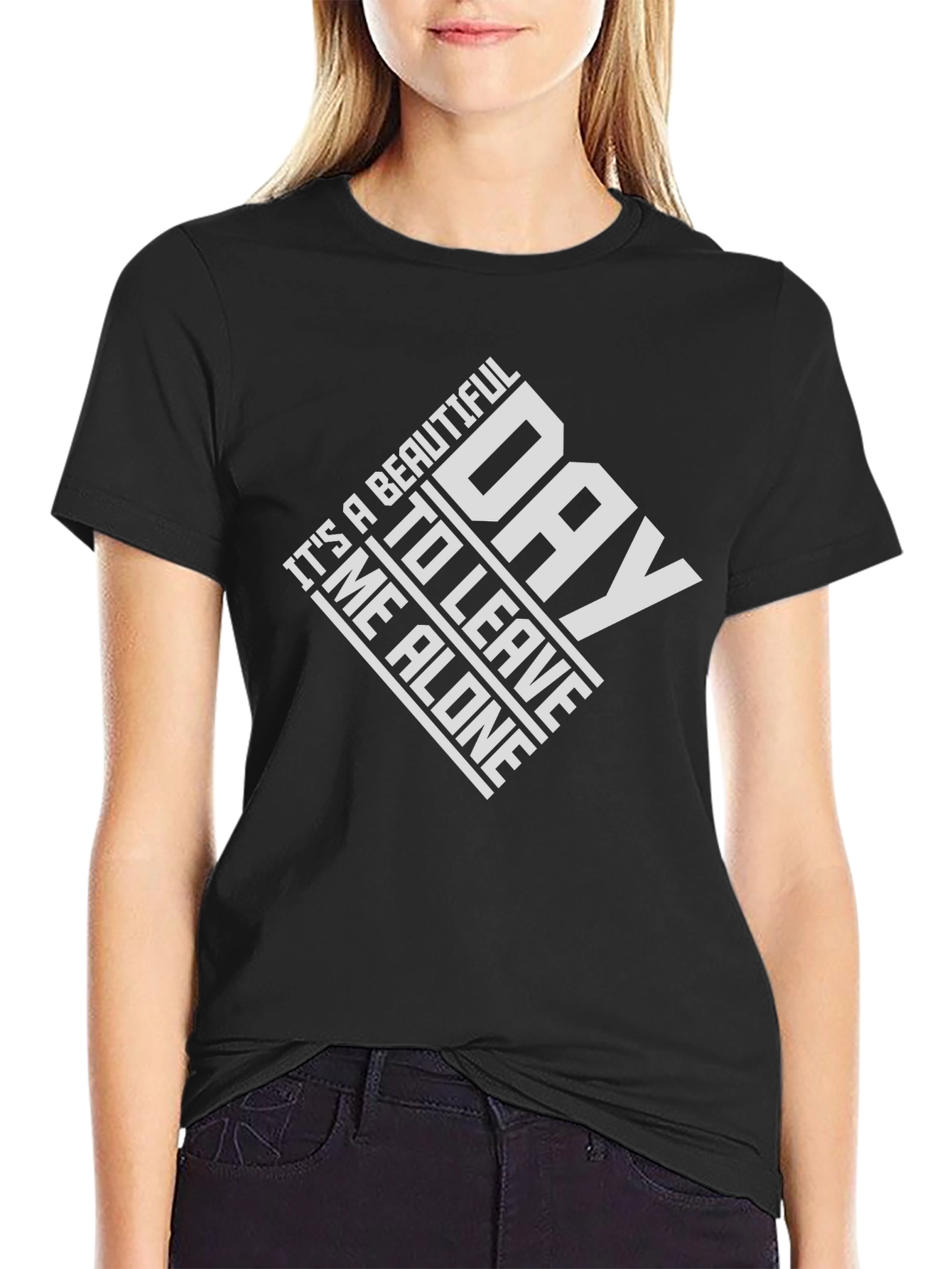 Funny Sarcastic Graphic Tee - Leave Me Alone
