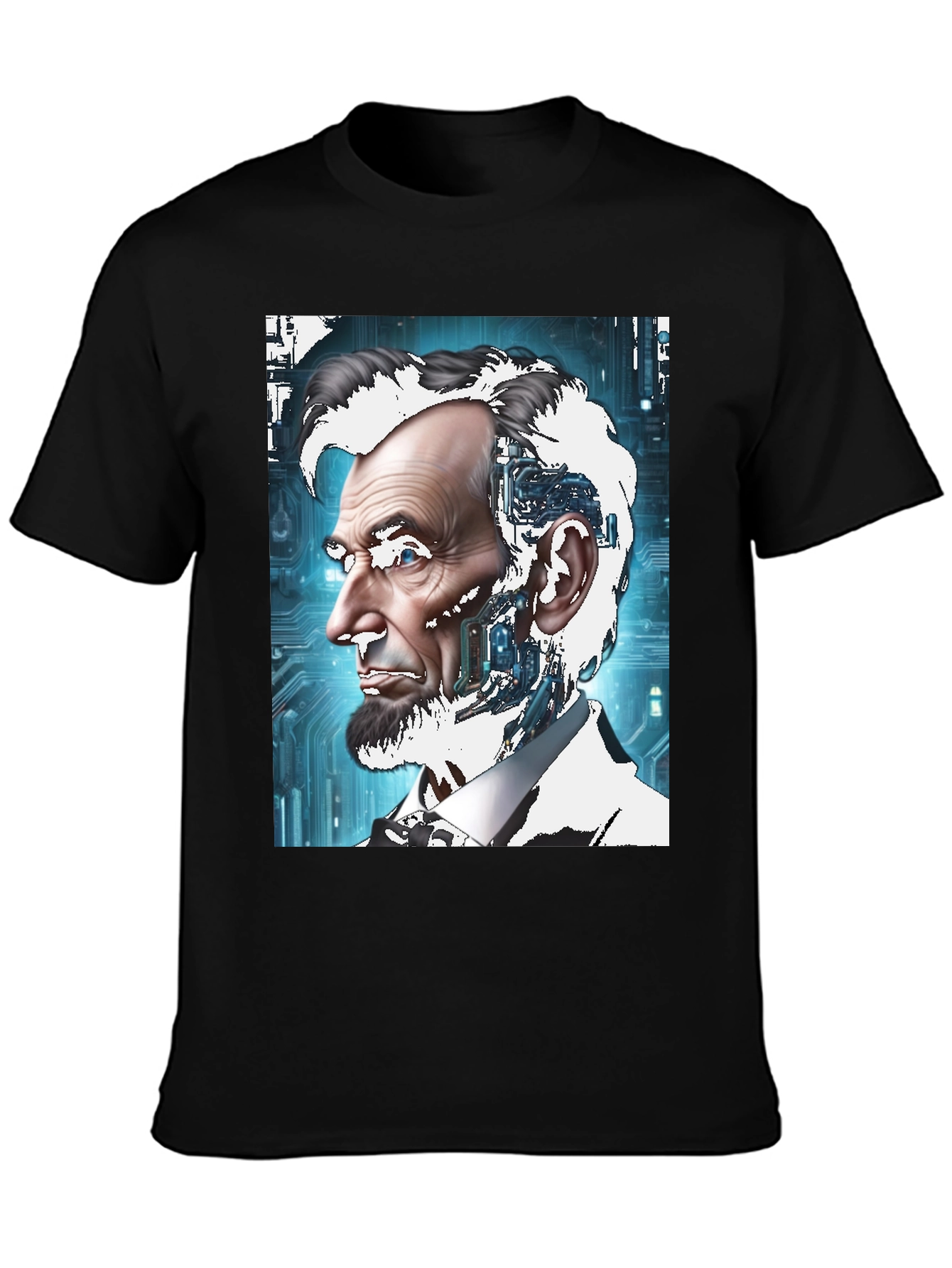 Robotic Abraham Lincoln Graphic T-Shirt