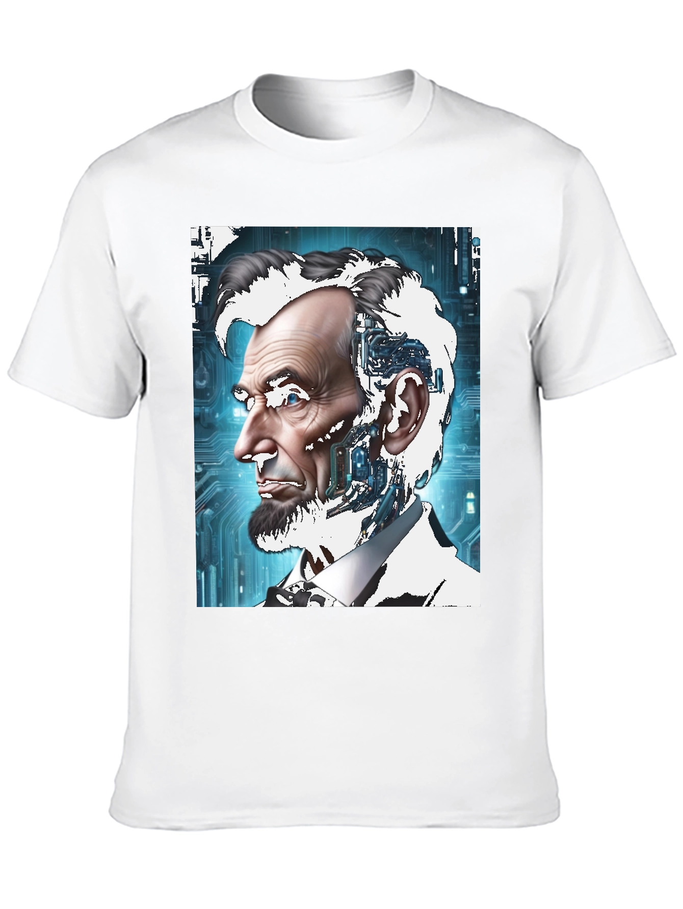 Robotic Abraham Lincoln Graphic T-Shirt