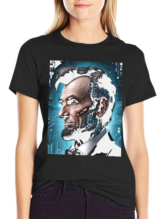 Robotic Abraham Lincoln Graphic T-Shirt