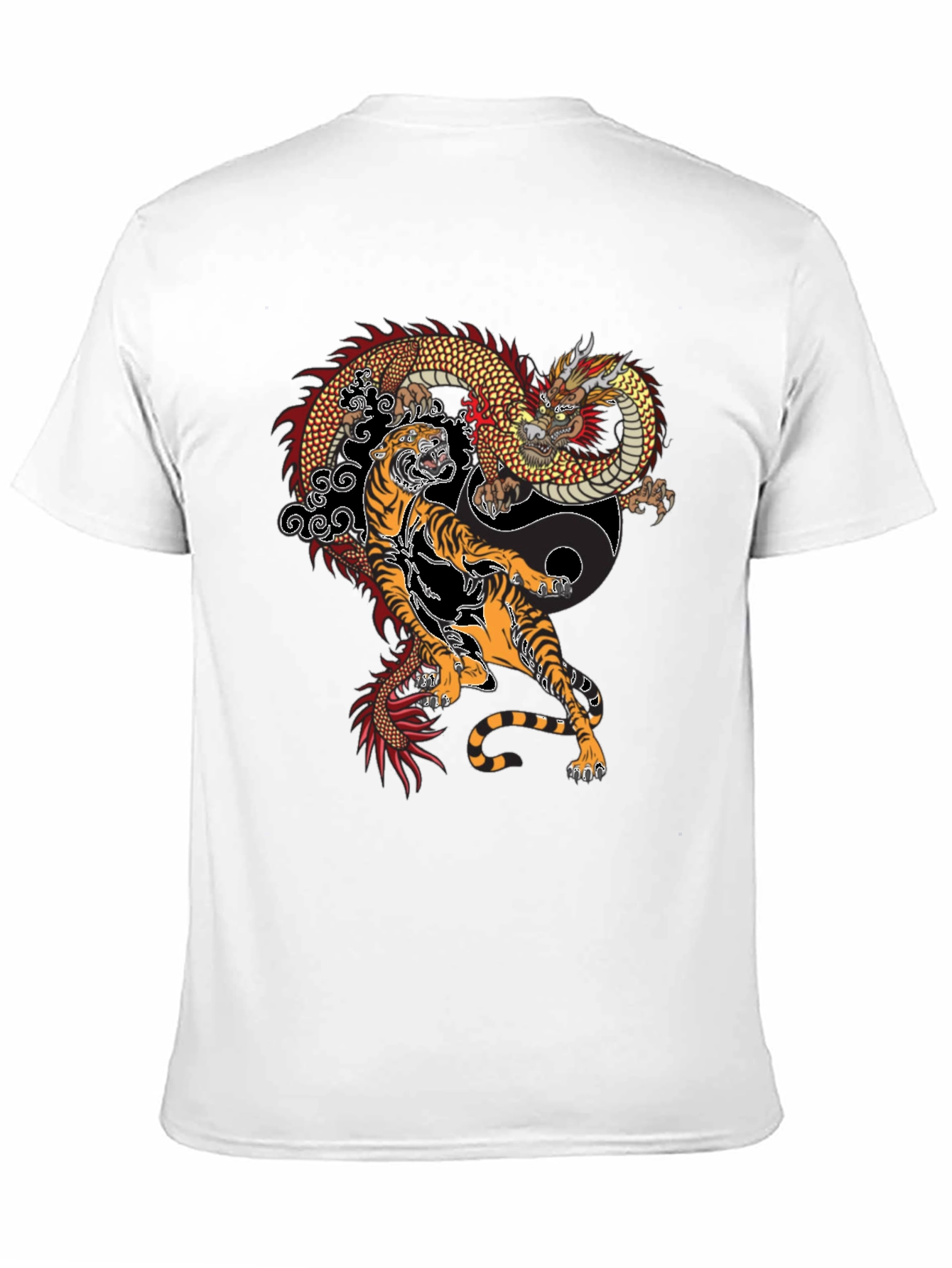 Dragon and Tiger Yin Yang T-Shirt