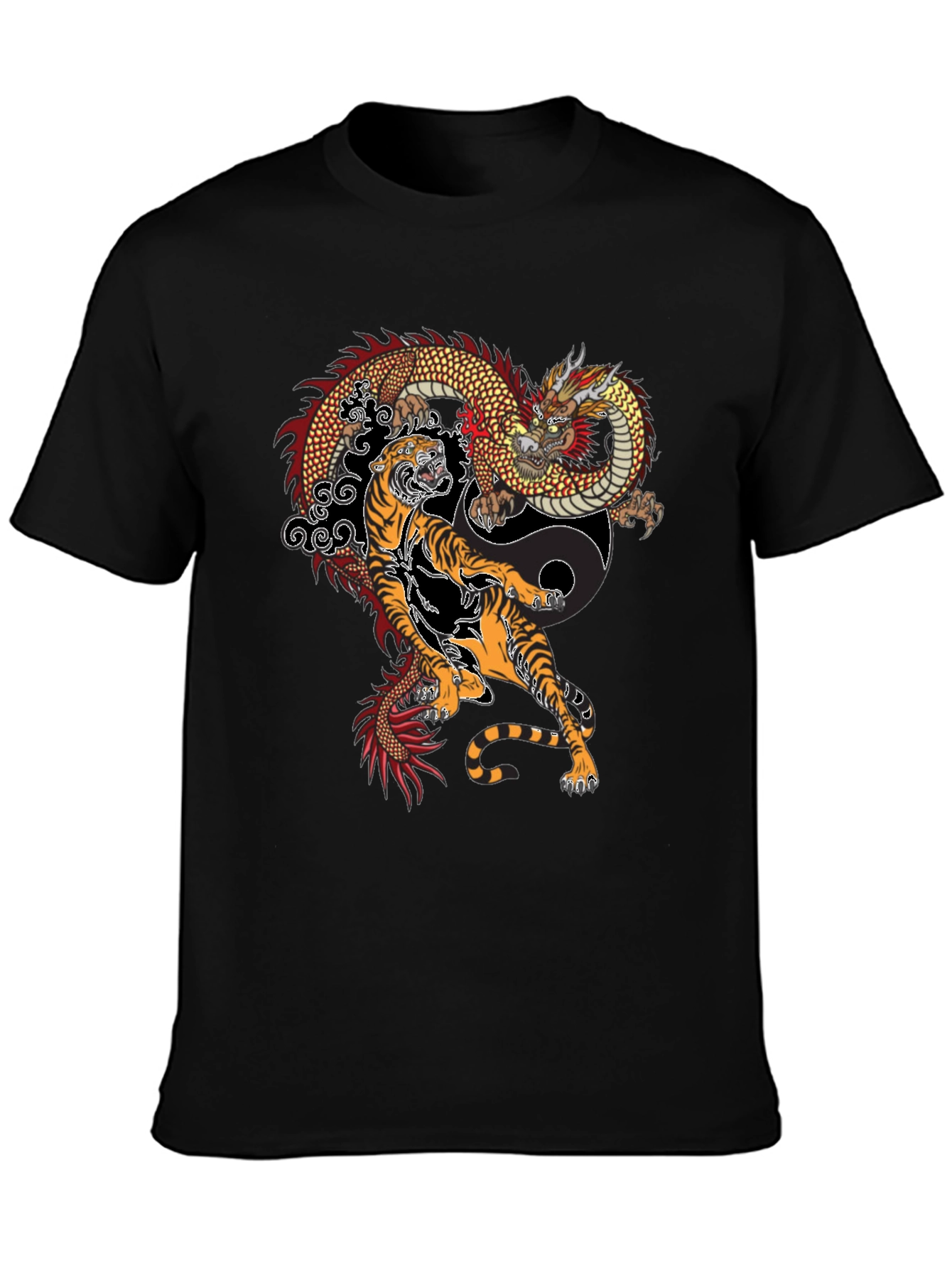 Dragon and Tiger Yin Yang T-Shirt