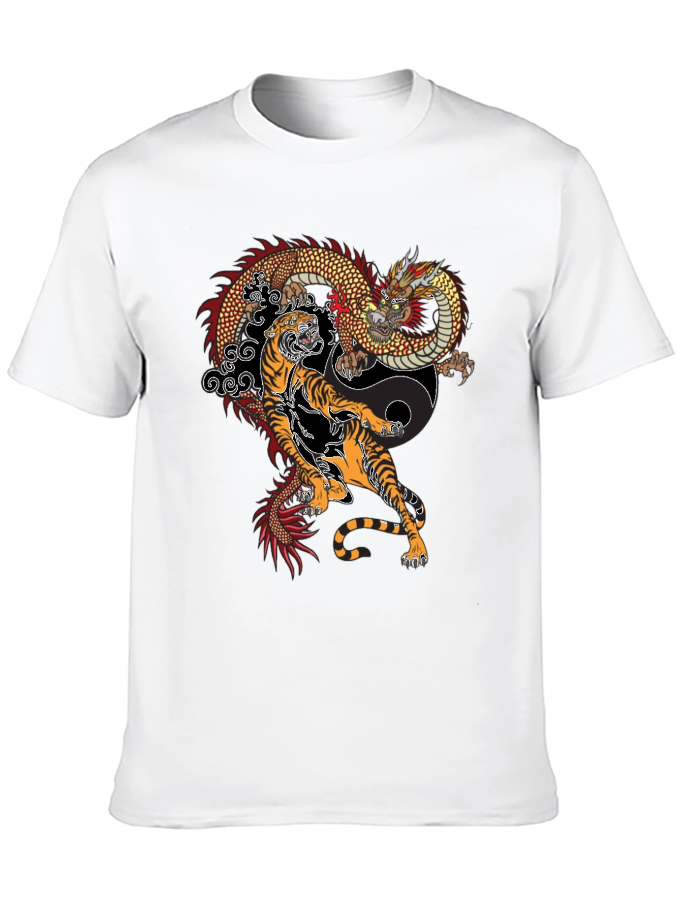 Dragon and Tiger Yin Yang T-Shirt