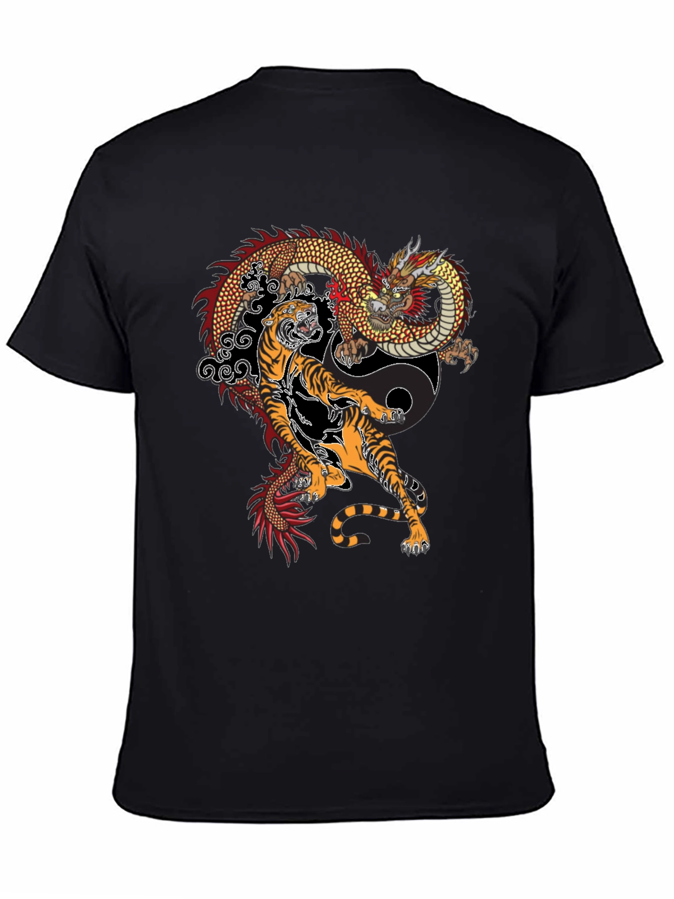Dragon and Tiger Yin Yang T-Shirt