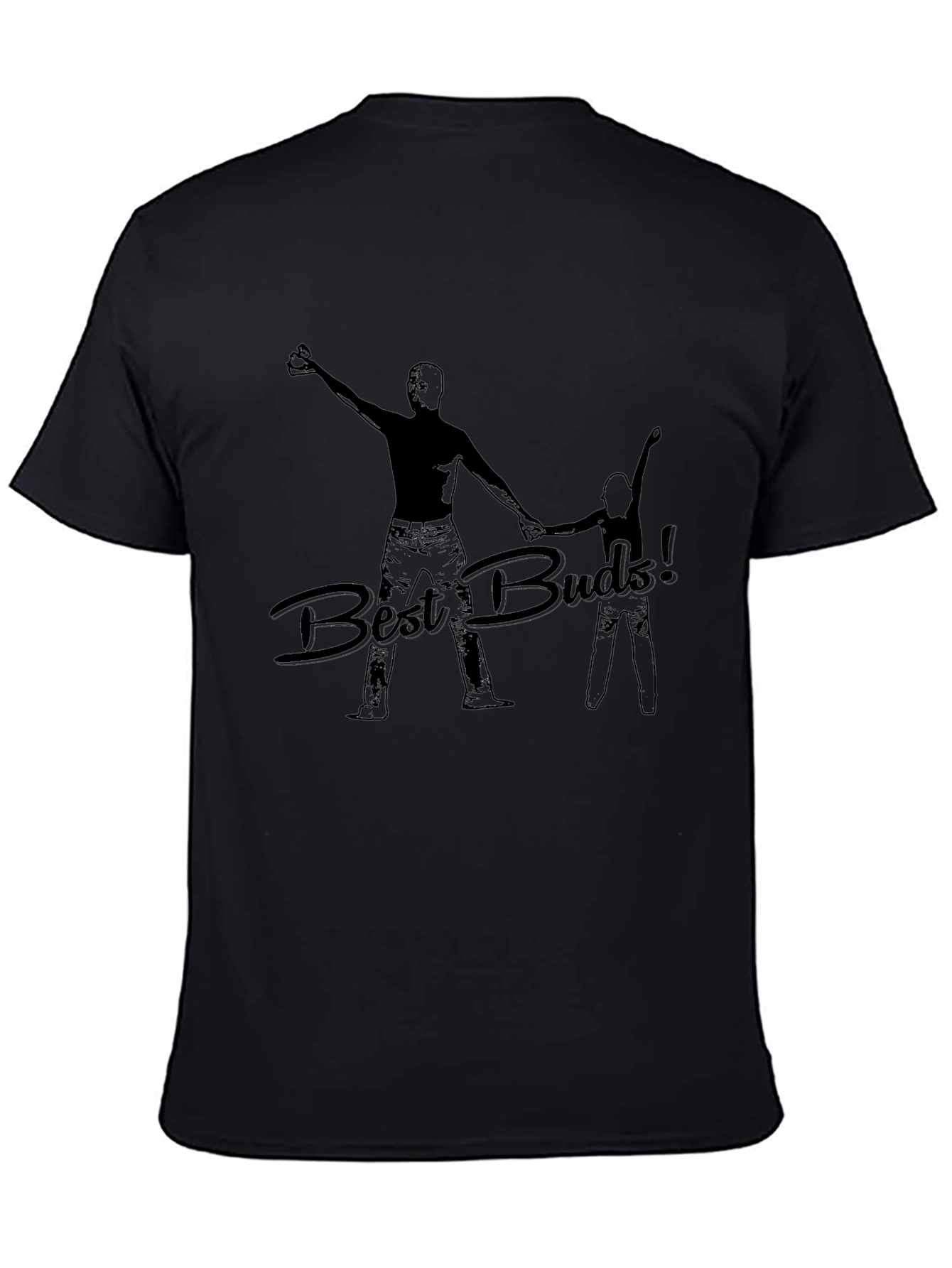Best Buds! Black Graphic T-Shirt