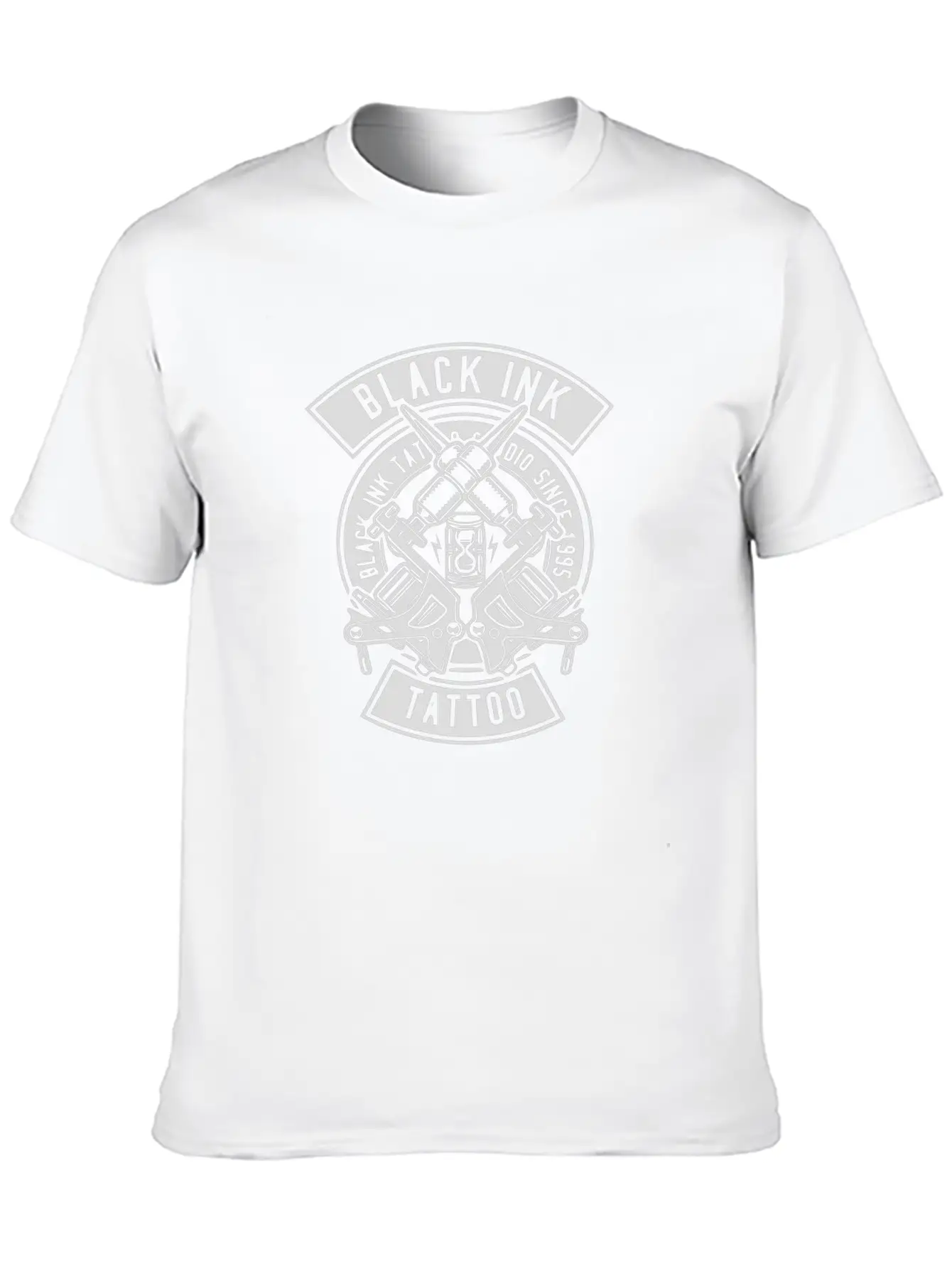 Black Ink Tattoo Unisex Casual T-Shirt – Clean Design For Daily Comfort